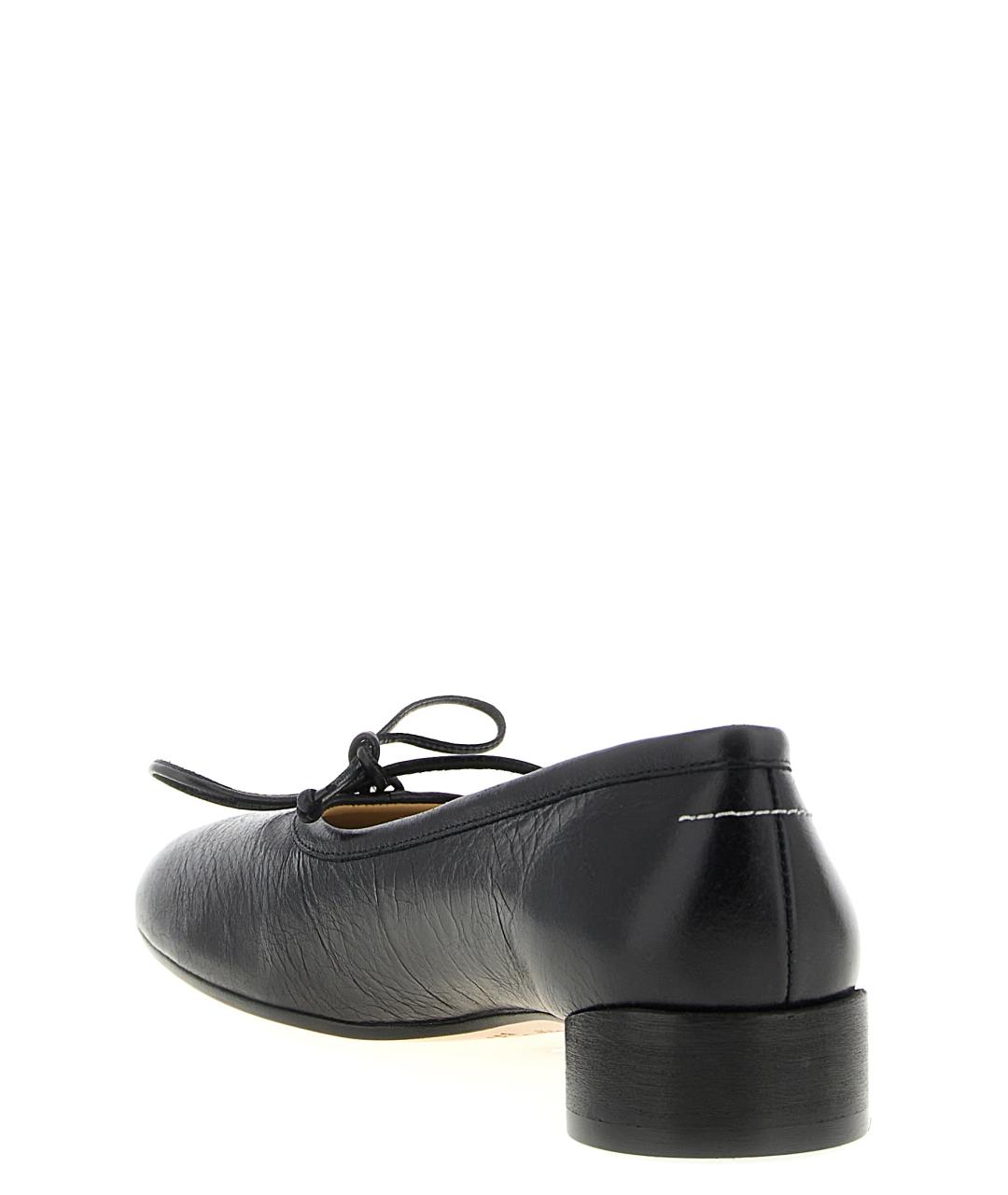 MM6 MAISON MARGIELA Черные кожаные туфли, фото 3