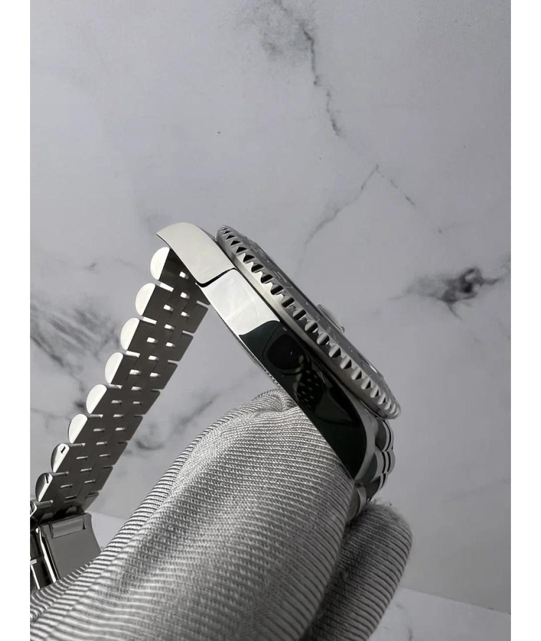 ROLEX Черные металлические часы, фото 4