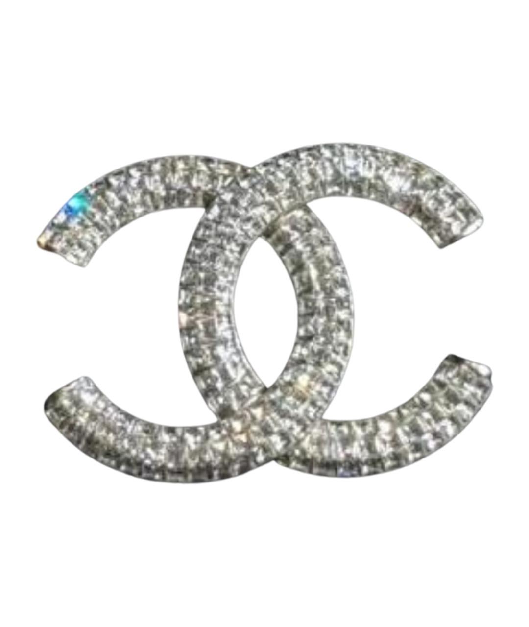 CHANEL Серебряная металлическая булавка / брошь, фото 1