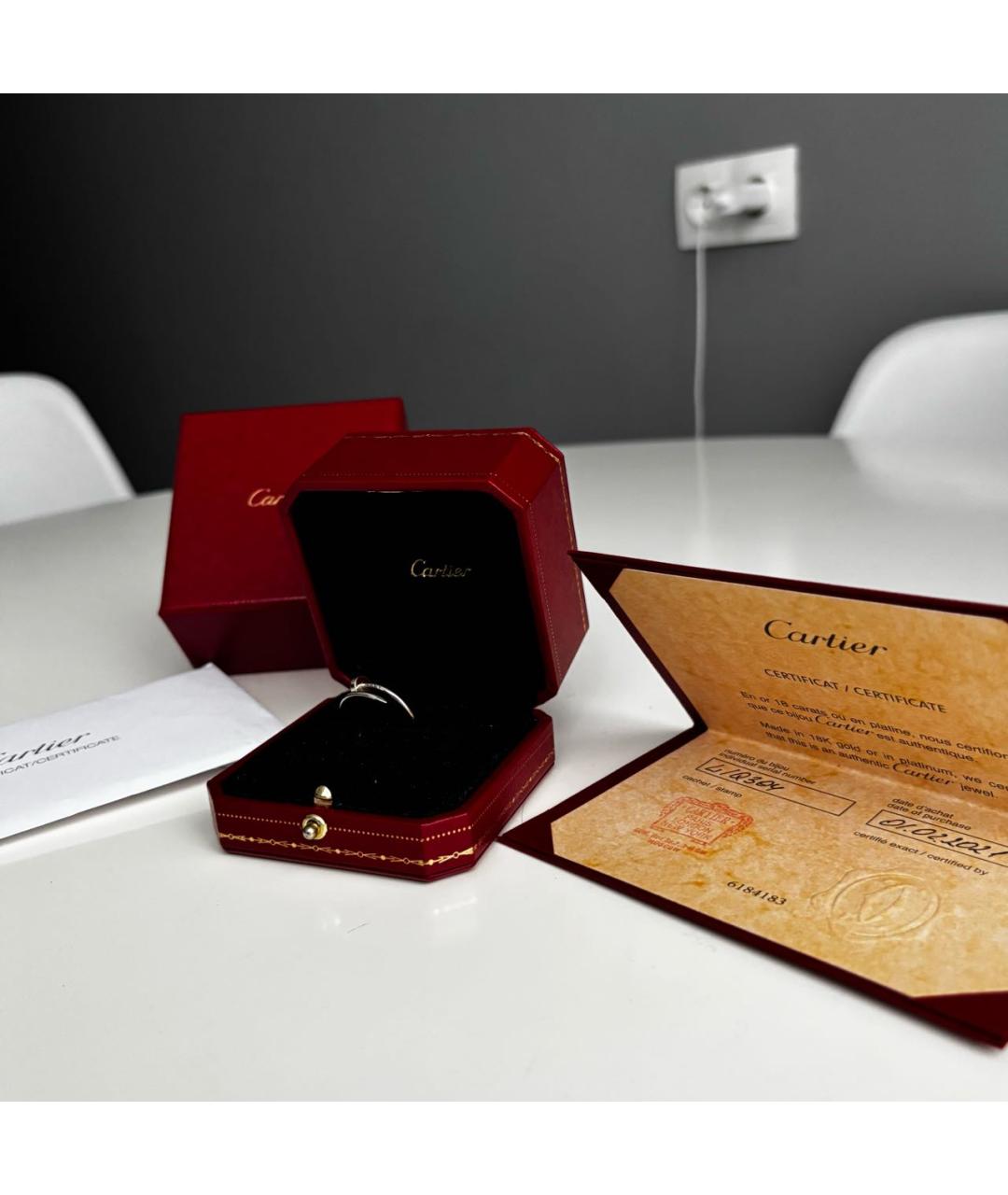 CARTIER Белое кольцо из белого золота, фото 3