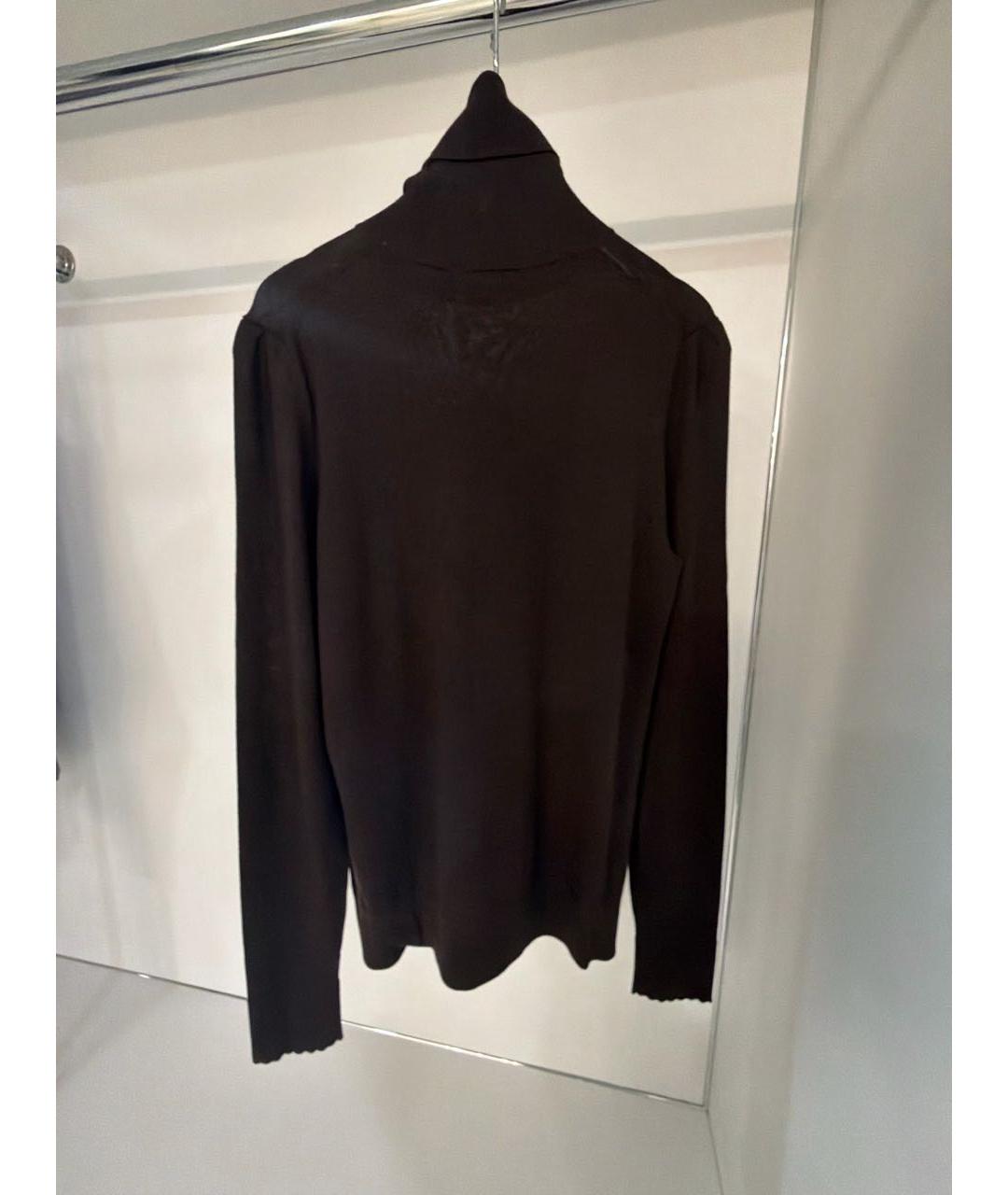 CHLOE Коричневая шерстяная водолазка, фото 2