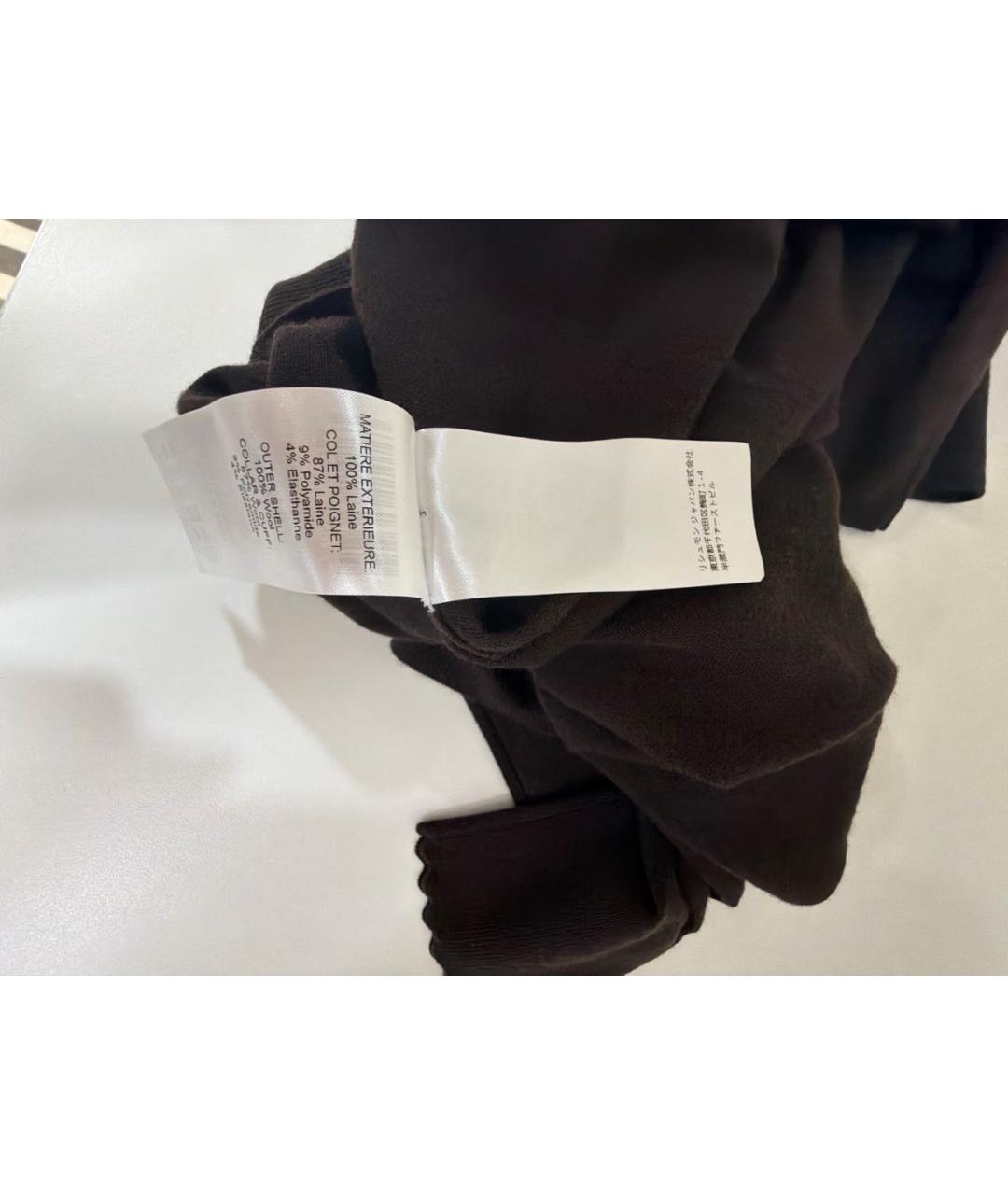 CHLOE Коричневая шерстяная водолазка, фото 4