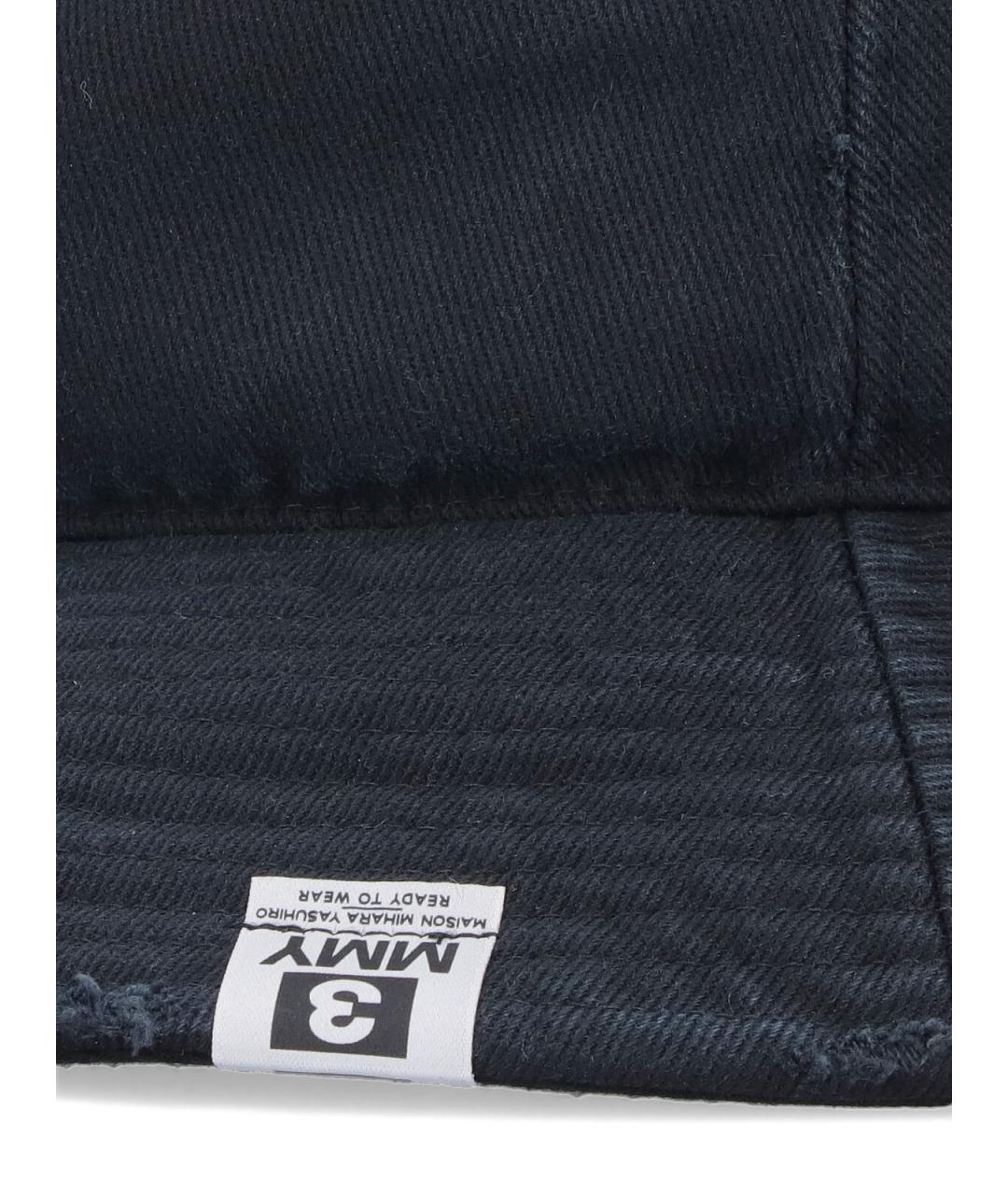 MAISON MIHARA YASUHIRO Черная хлопковая панама, фото 3