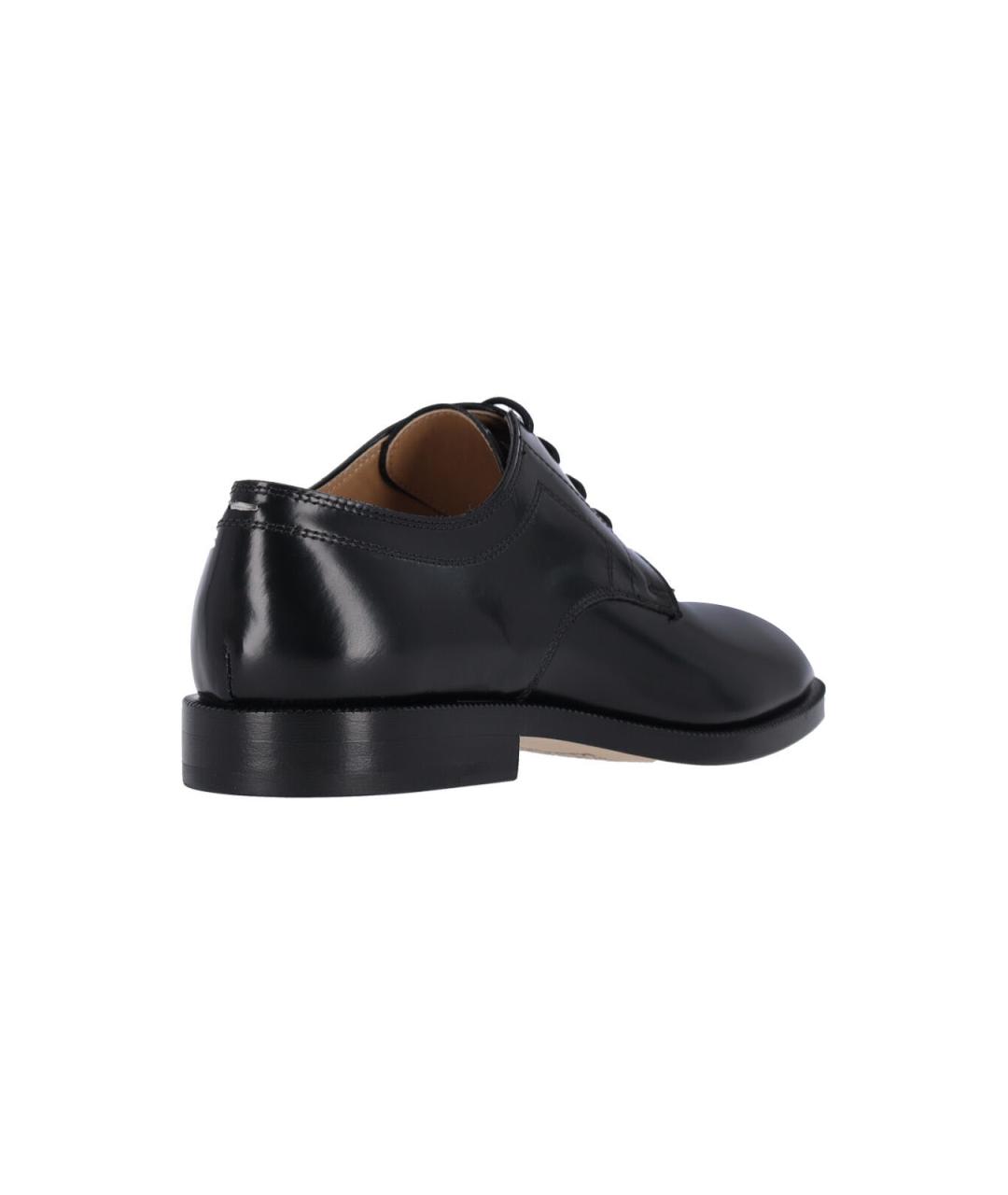 MAISON MARGIELA Черные кожаные ботинки, фото 4