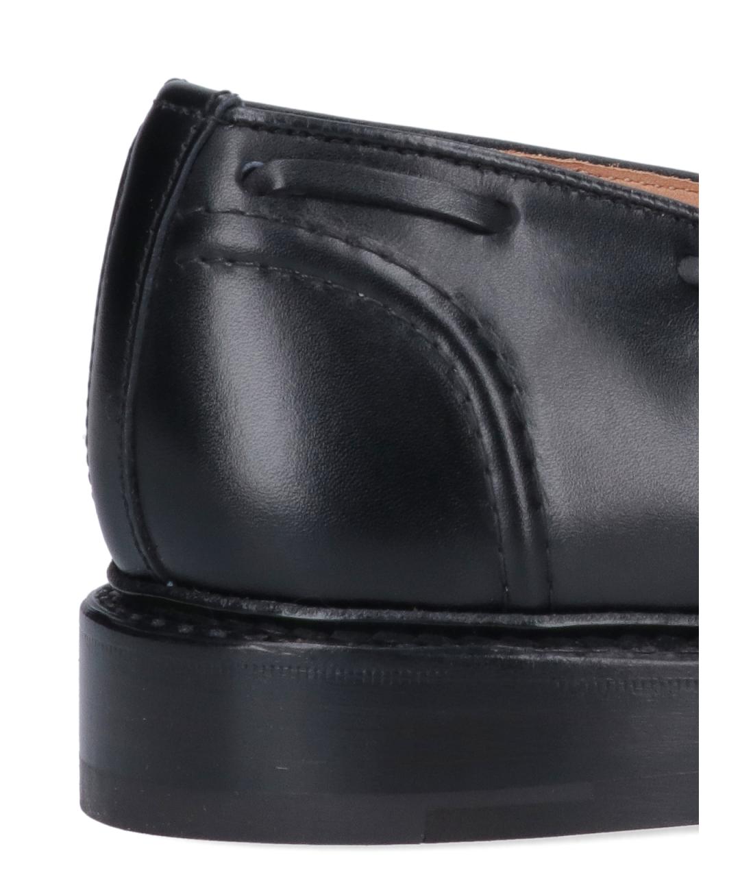TRICKER'S Черные кожаные лоферы, фото 4