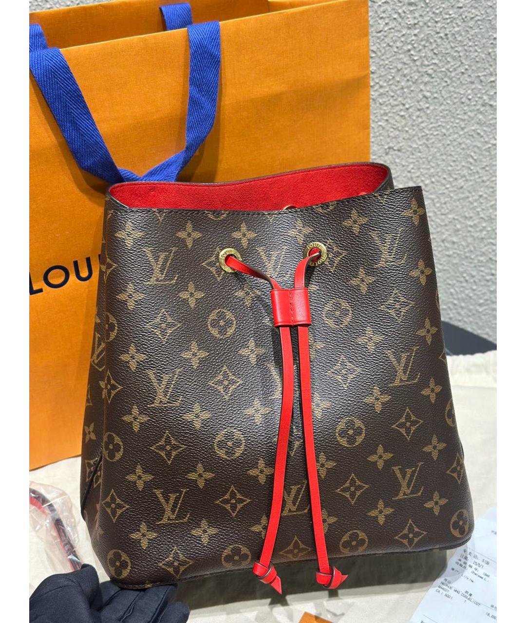 LOUIS VUITTON Красная сумка через плечо из искусственной кожи, фото 2