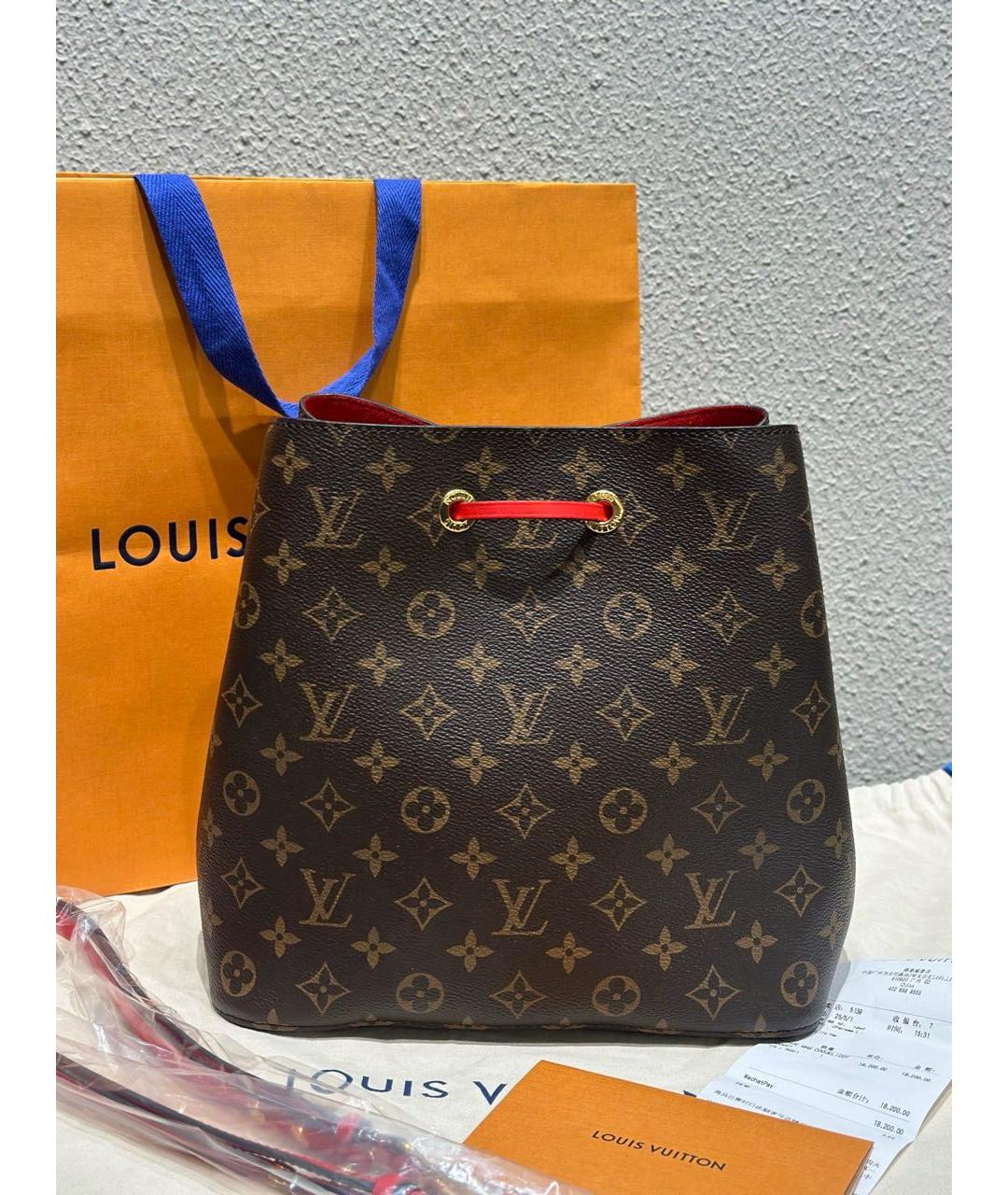 LOUIS VUITTON Красная сумка через плечо из искусственной кожи, фото 5