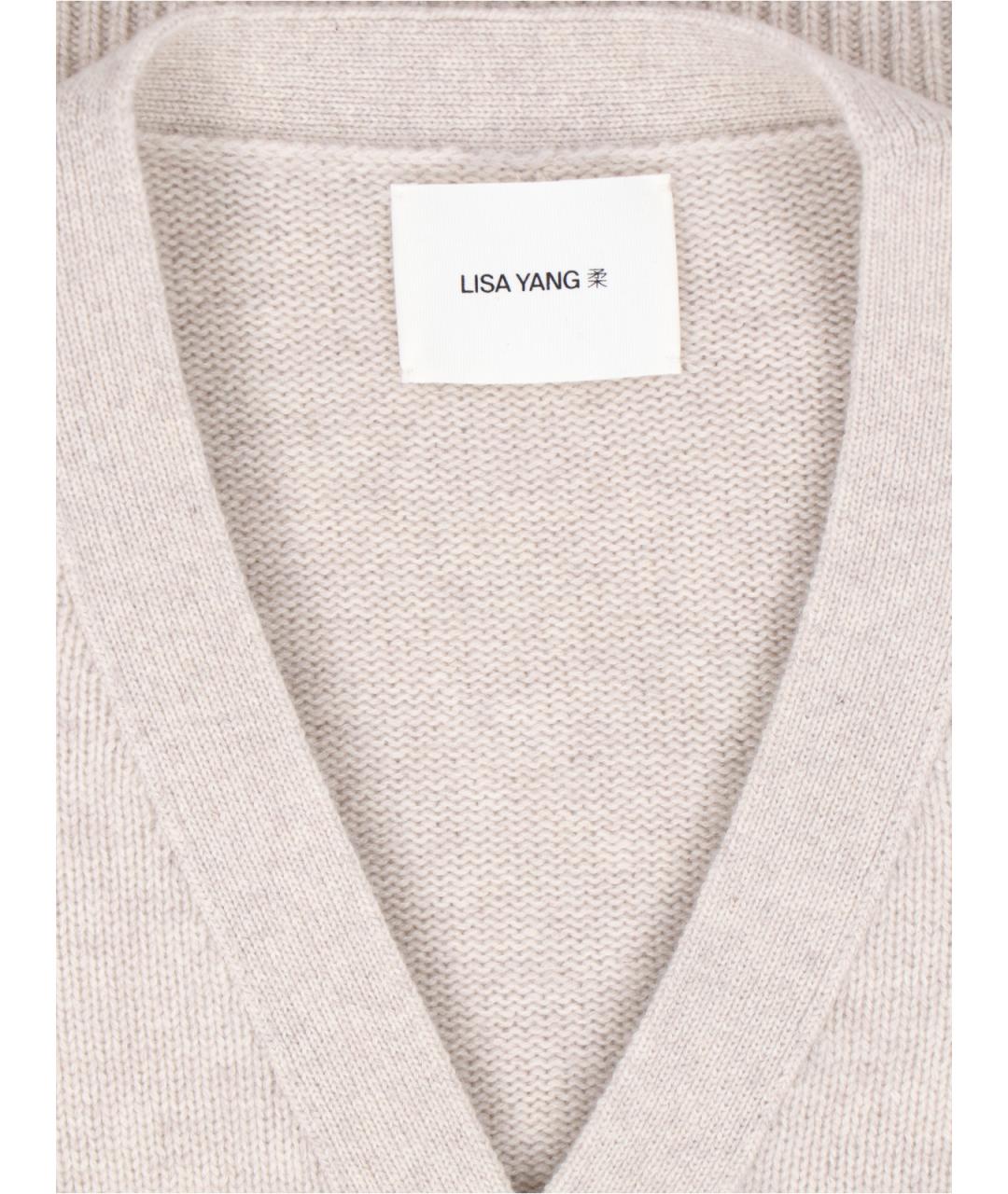 LISA YANG Розовый кашемировый кардиган, фото 3