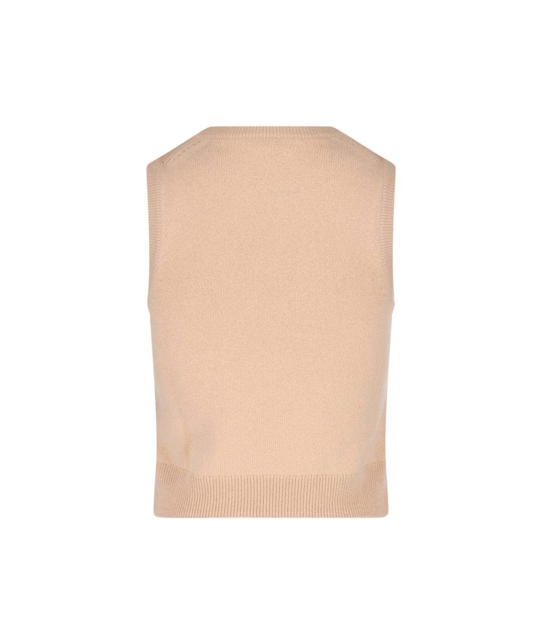 CELINE Бежевая кашемировая майка, фото 2
