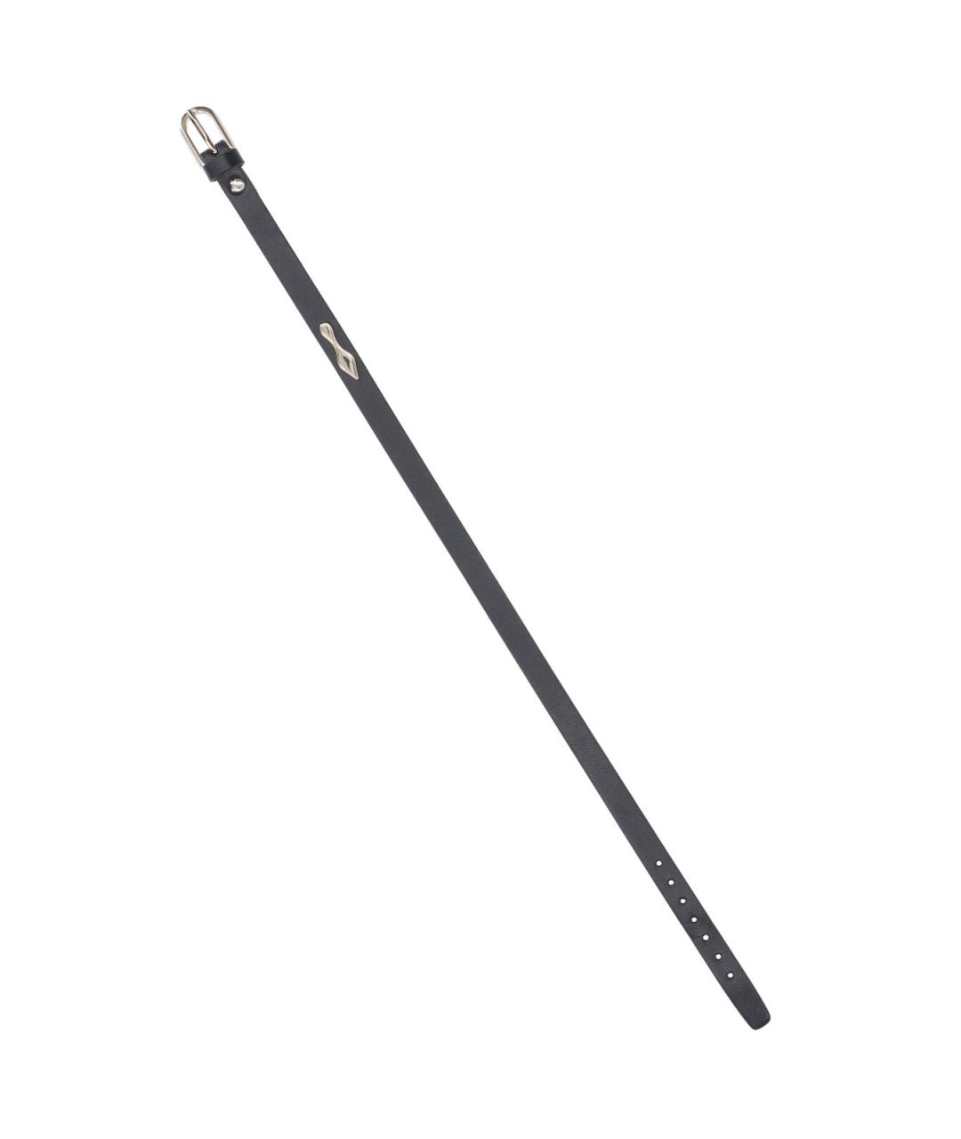 CHRISTIAN LOUBOUTIN Черный кожаный браслет, фото 3