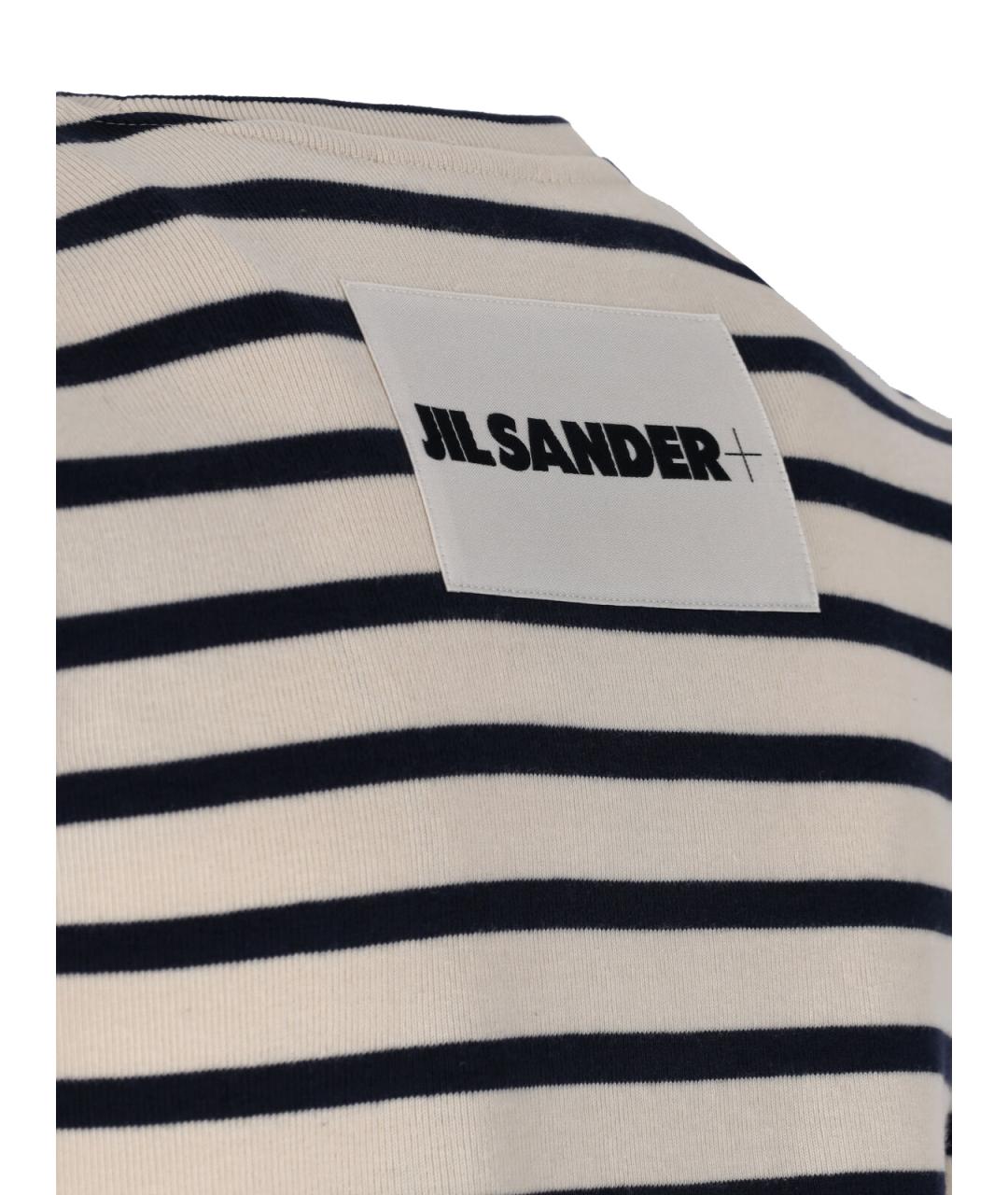 JIL SANDER Белая хлопковая футболка, фото 5