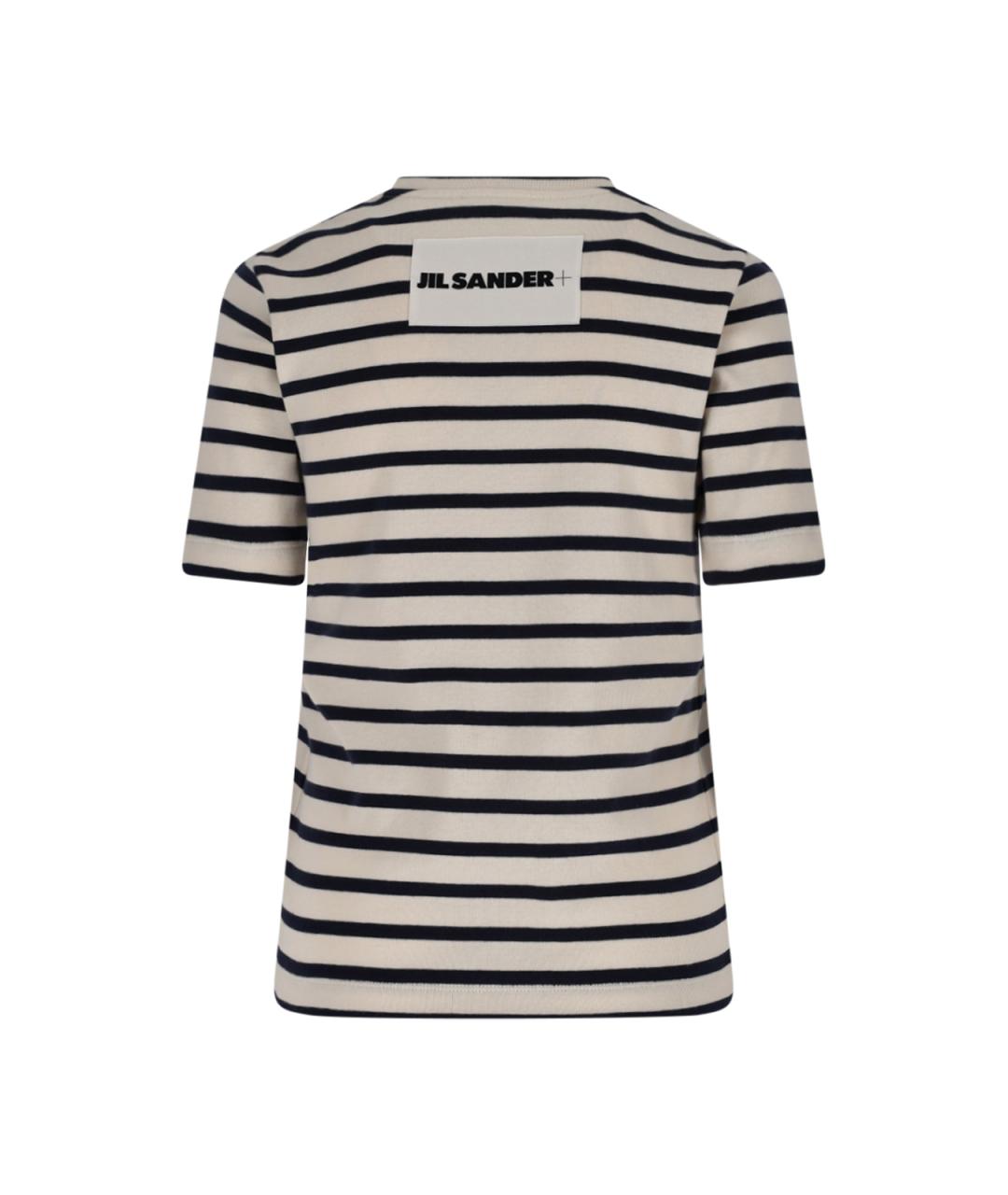 JIL SANDER Белая хлопковая футболка, фото 2