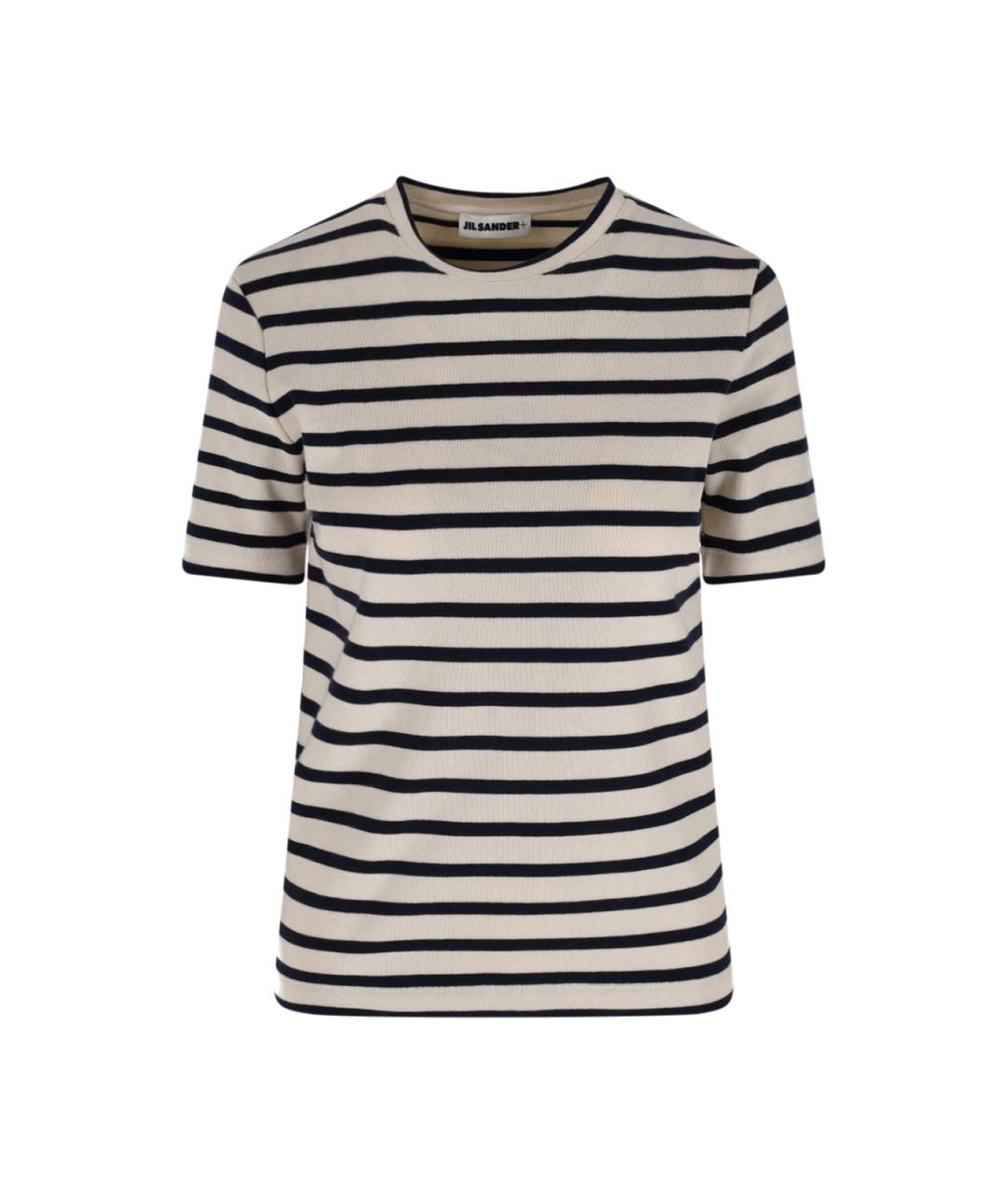 JIL SANDER Белая хлопковая футболка, фото 1