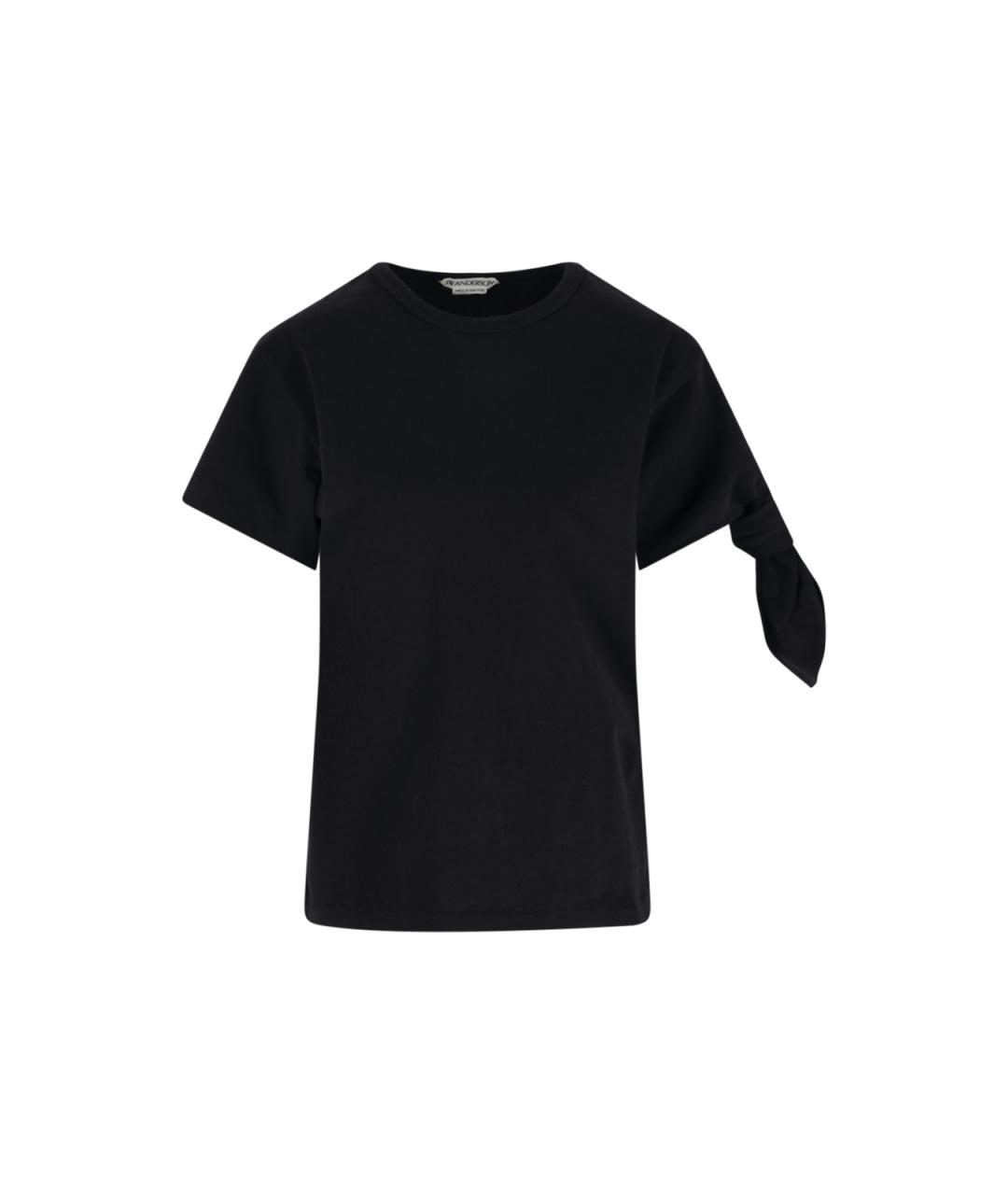 J.W.ANDERSON Черная хлопковая футболка, фото 1