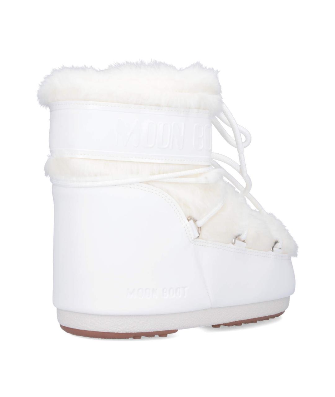 MOON BOOT Белые синтетические сапоги, фото 4