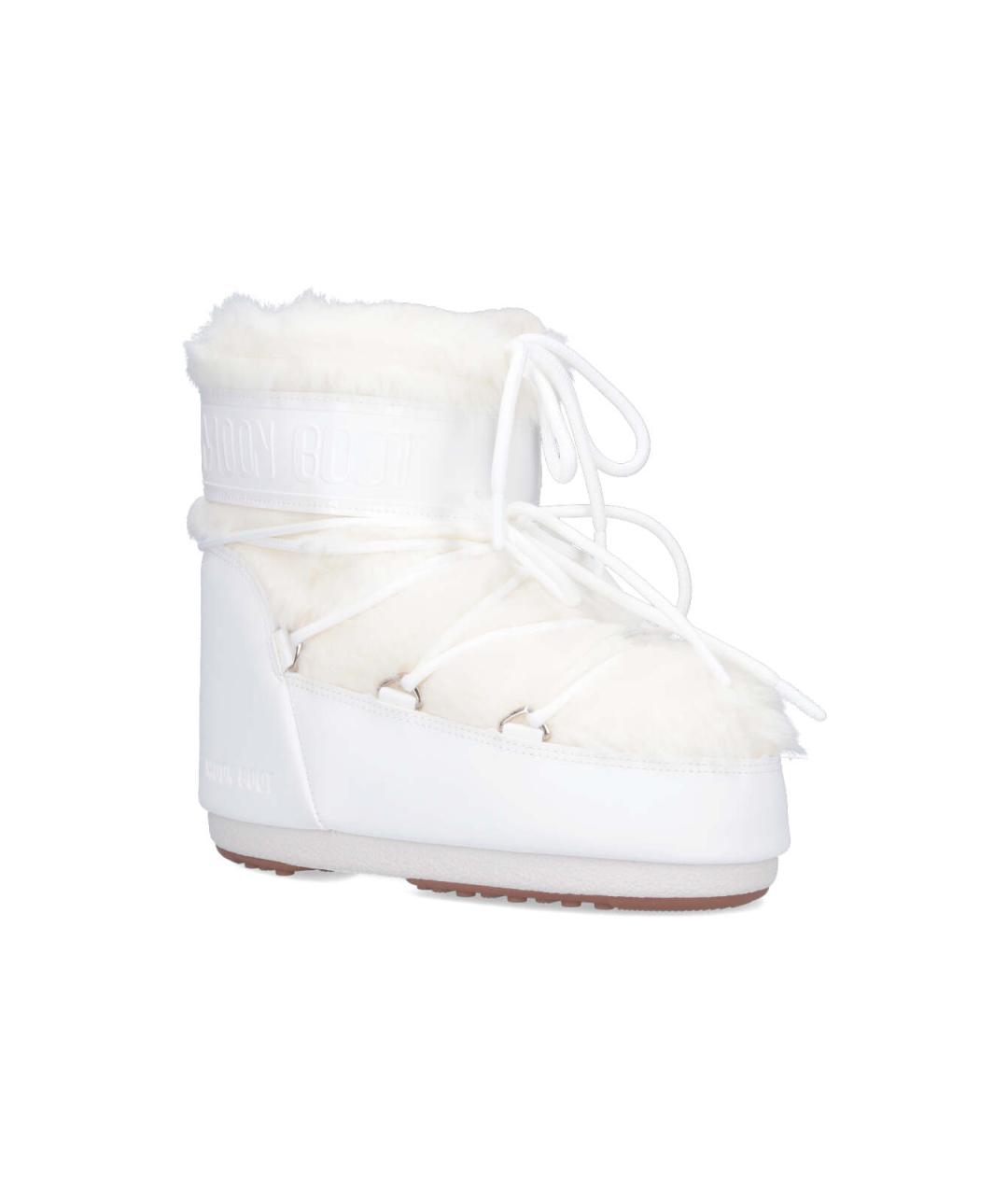 MOON BOOT Белые синтетические сапоги, фото 2