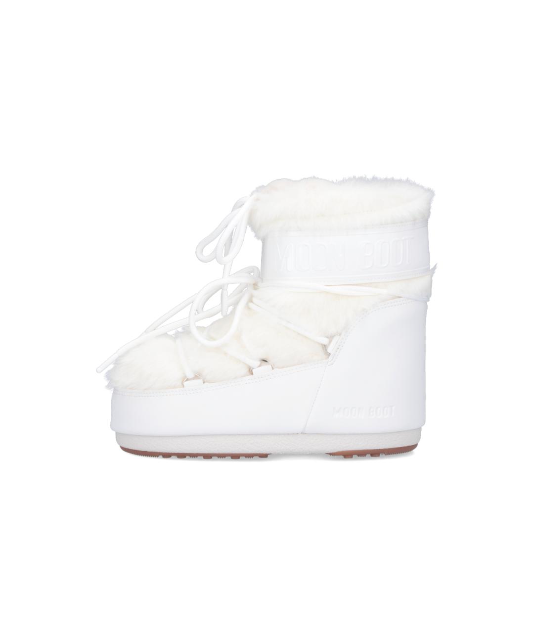 MOON BOOT Белые синтетические сапоги, фото 3