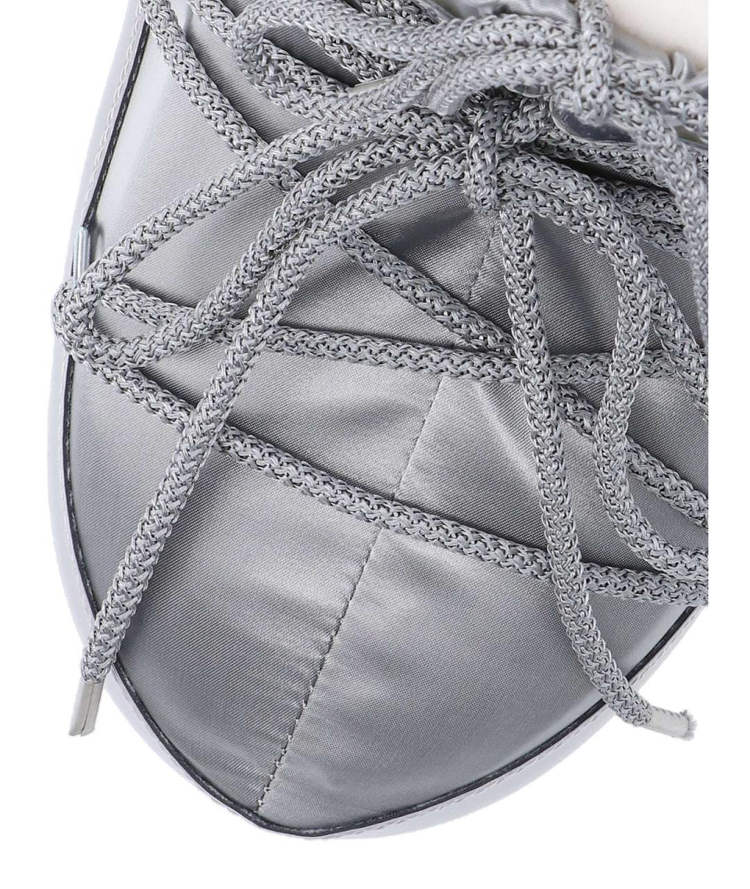 MOON BOOT Серебряные синтетические сапоги, фото 5