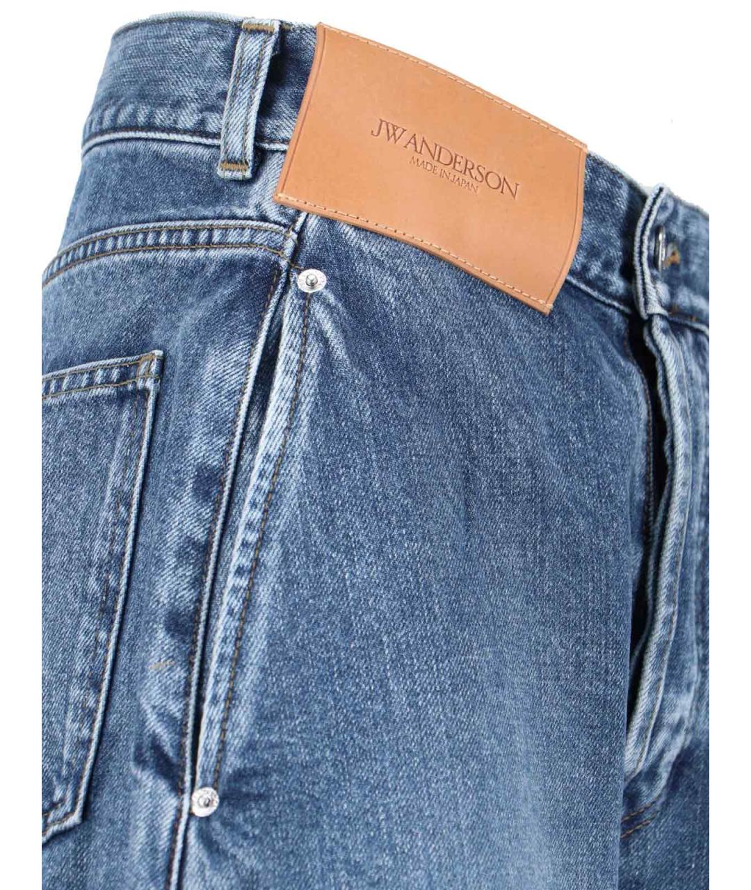 J.W.ANDERSON Синие хлопковые прямые джинсы, фото 4