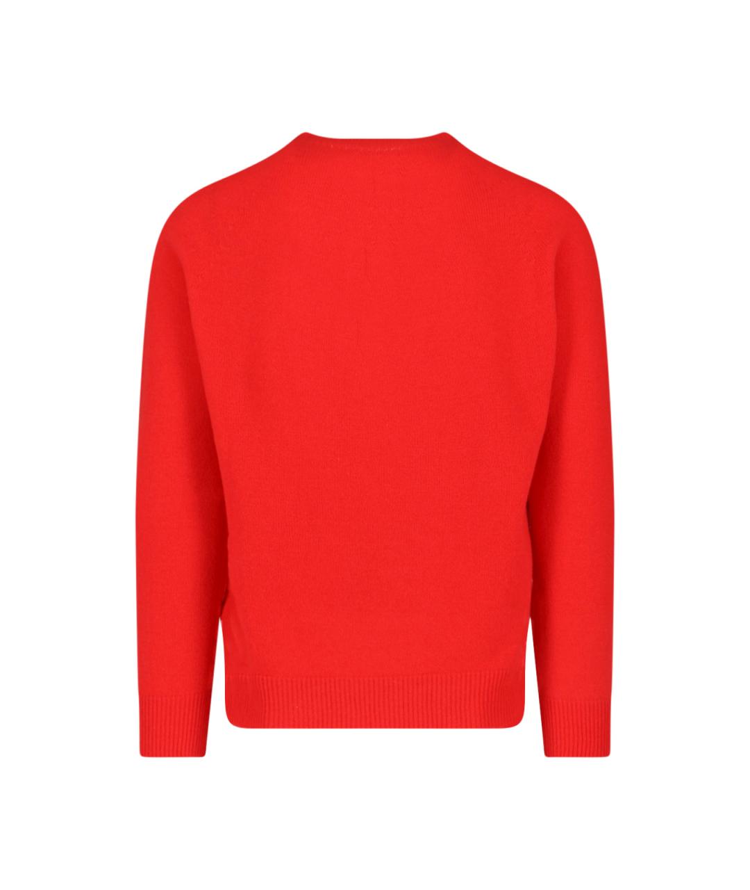 JIL SANDER Красный шерстяной джемпер / свитер, фото 2