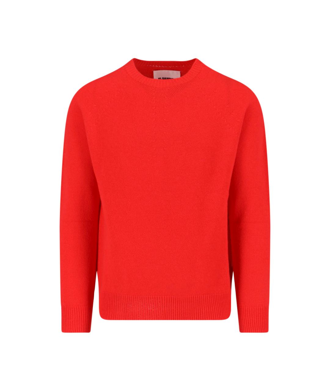 JIL SANDER Красный шерстяной джемпер / свитер, фото 1