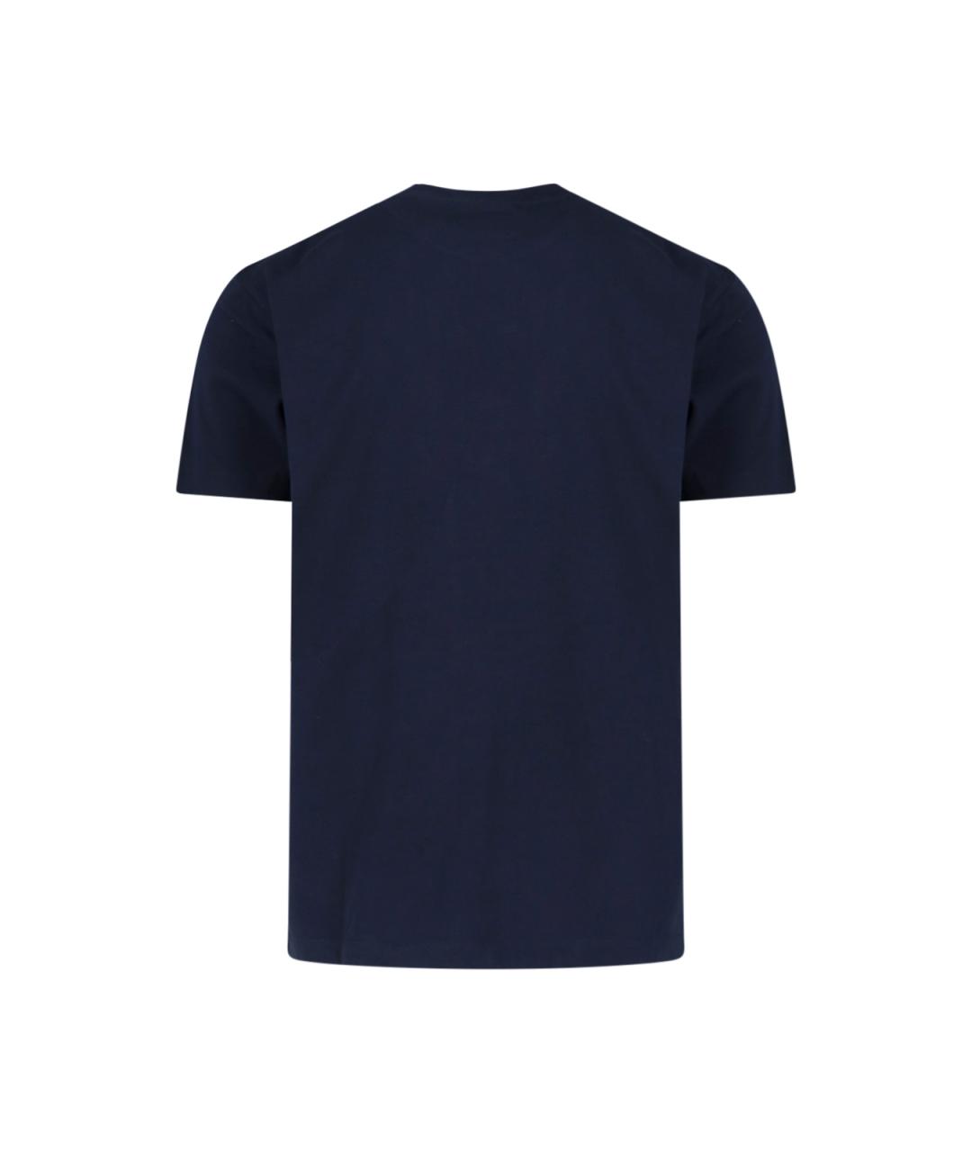 DSQUARED2 Темно-синяя хлопковая футболка, фото 2