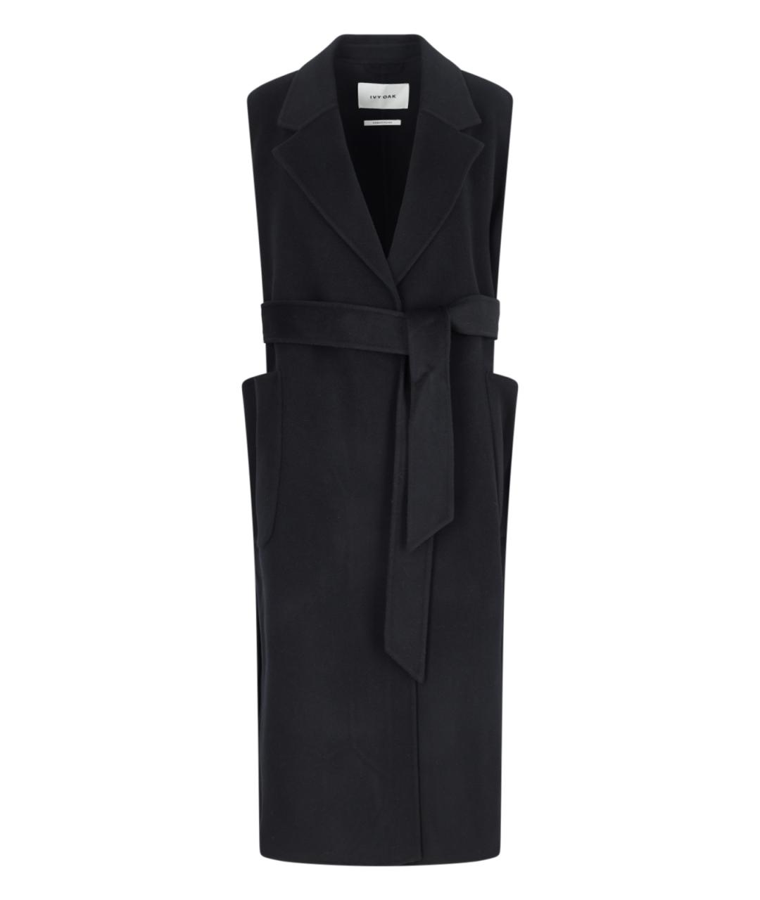 IVY OAK Черное шерстяное пальто, фото 1