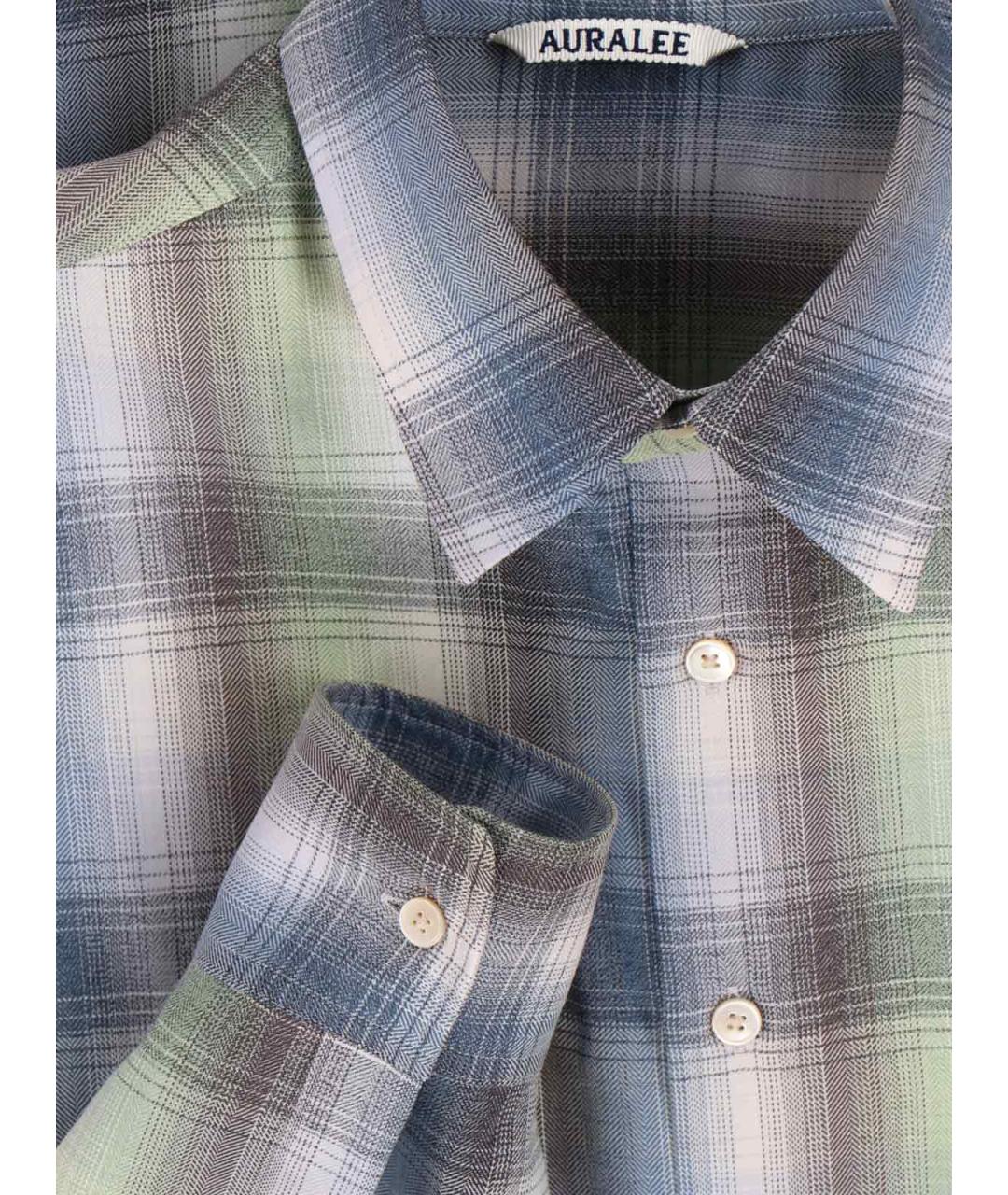 AURALEE Мульти шерстяная кэжуал рубашка, фото 3