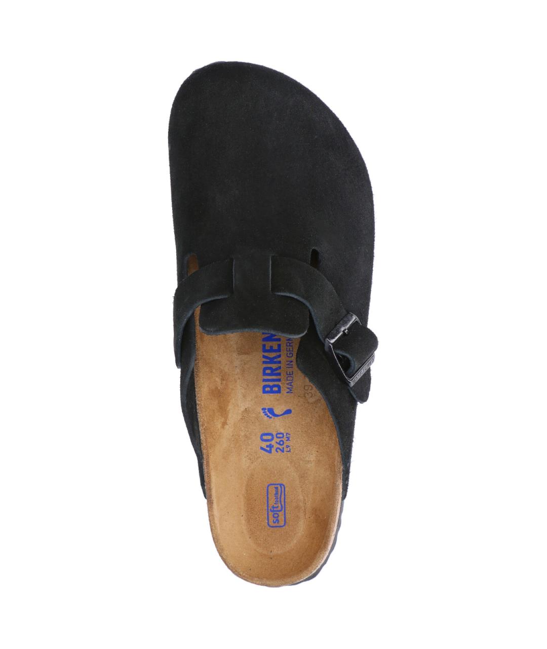 BIRKENSTOCK Черные кожаные мюли, фото 5