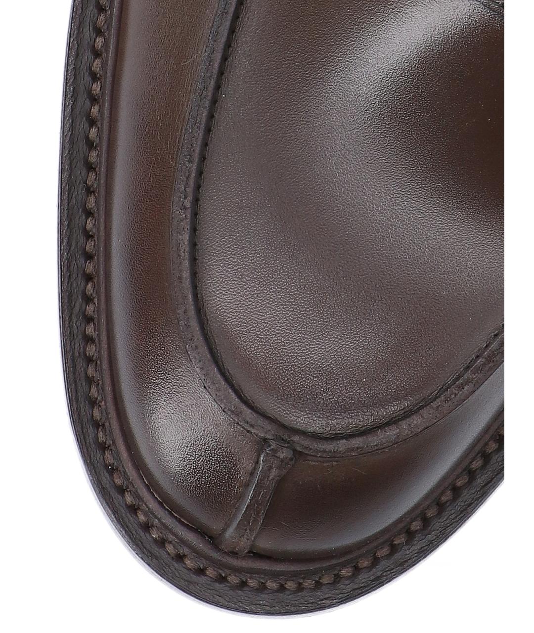 TRICKER'S Коричневые кожаные мокасины, фото 5