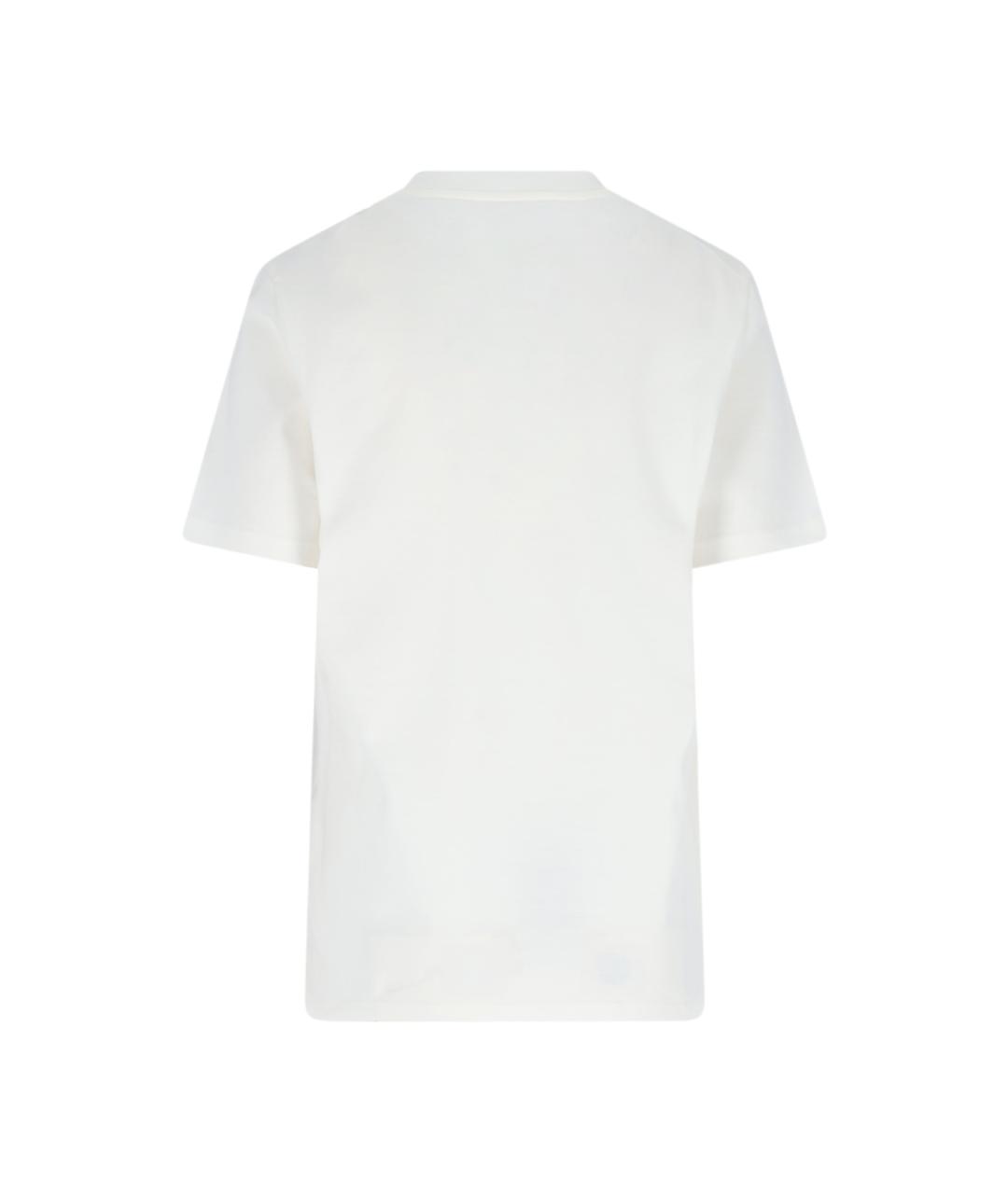 JIL SANDER Белая хлопковая футболка, фото 2