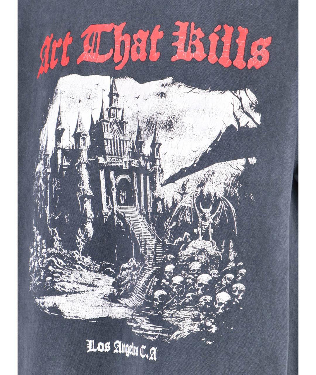 Gallery Dept Черная хлопковая футболка, фото 3