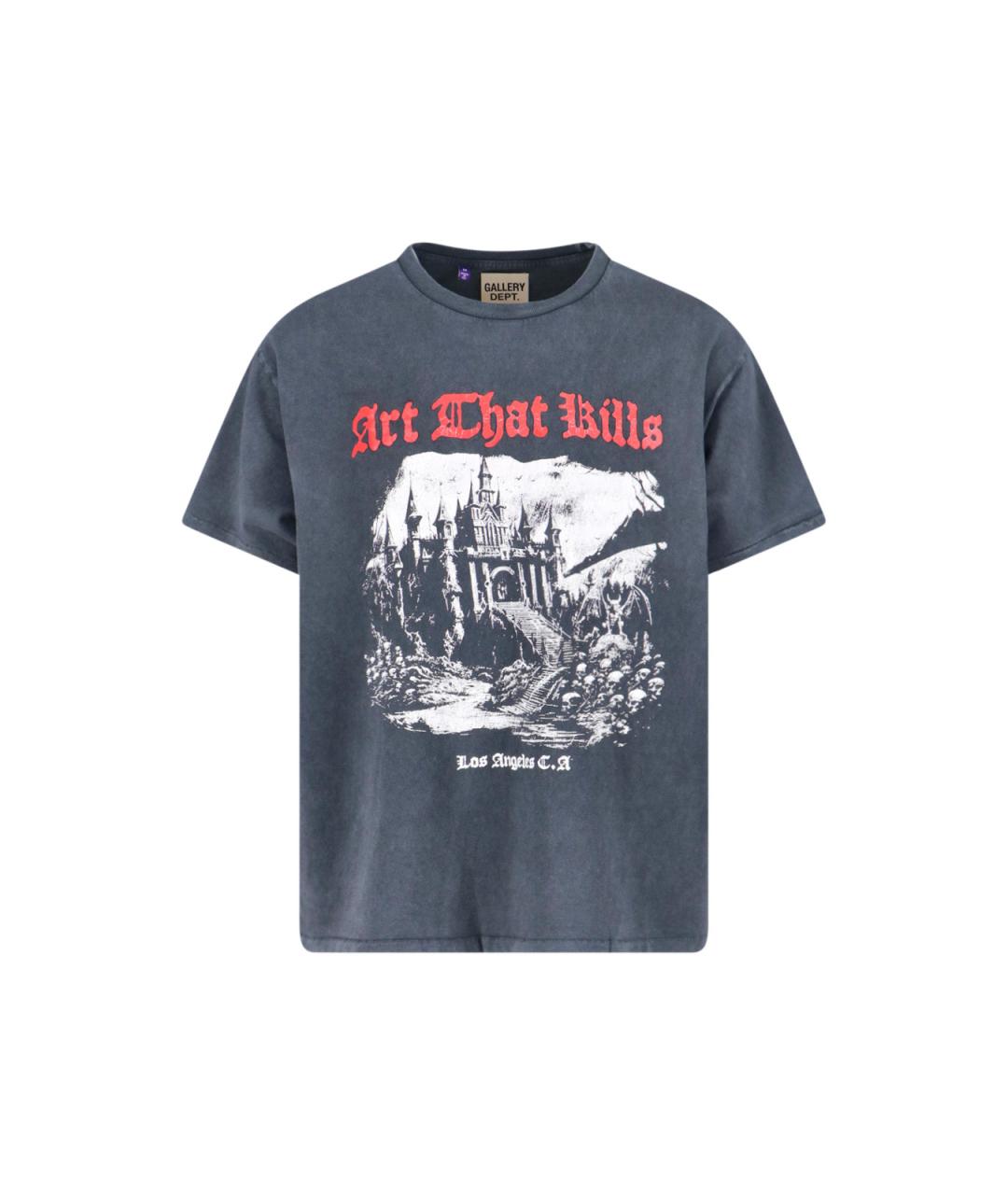 Gallery Dept Черная хлопковая футболка, фото 1