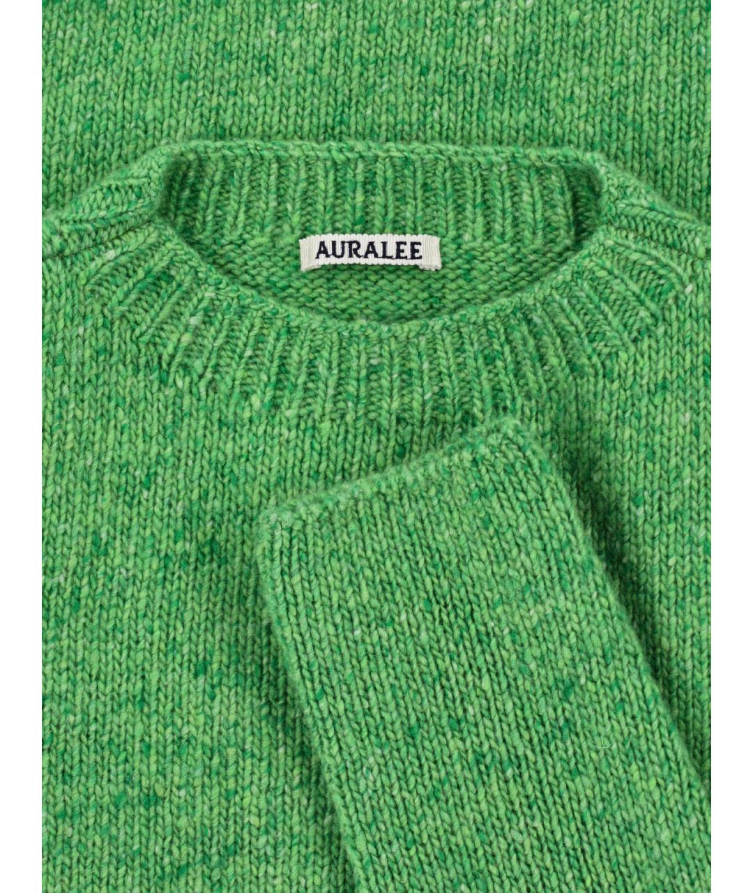 AURALEE Зеленый кашемировый джемпер / свитер, фото 3