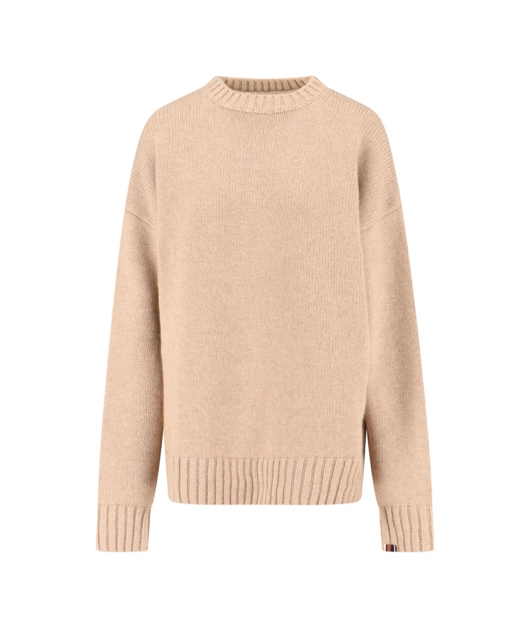 EXTREME CASHMERE Бежевый кашемировый джемпер / свитер, фото 1