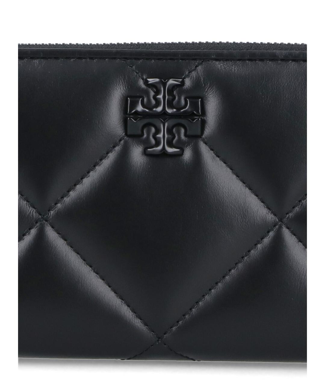 TORY BURCH Черный кожаный кошелек, фото 4