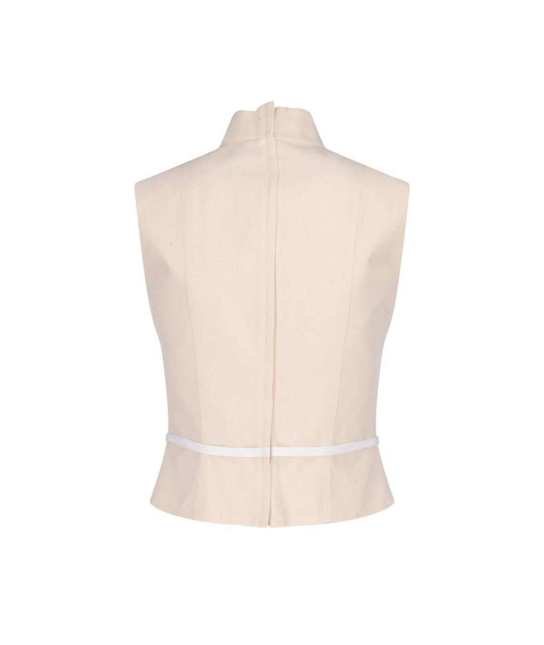 MOSCHINO Белая хлопковая майка, фото 2