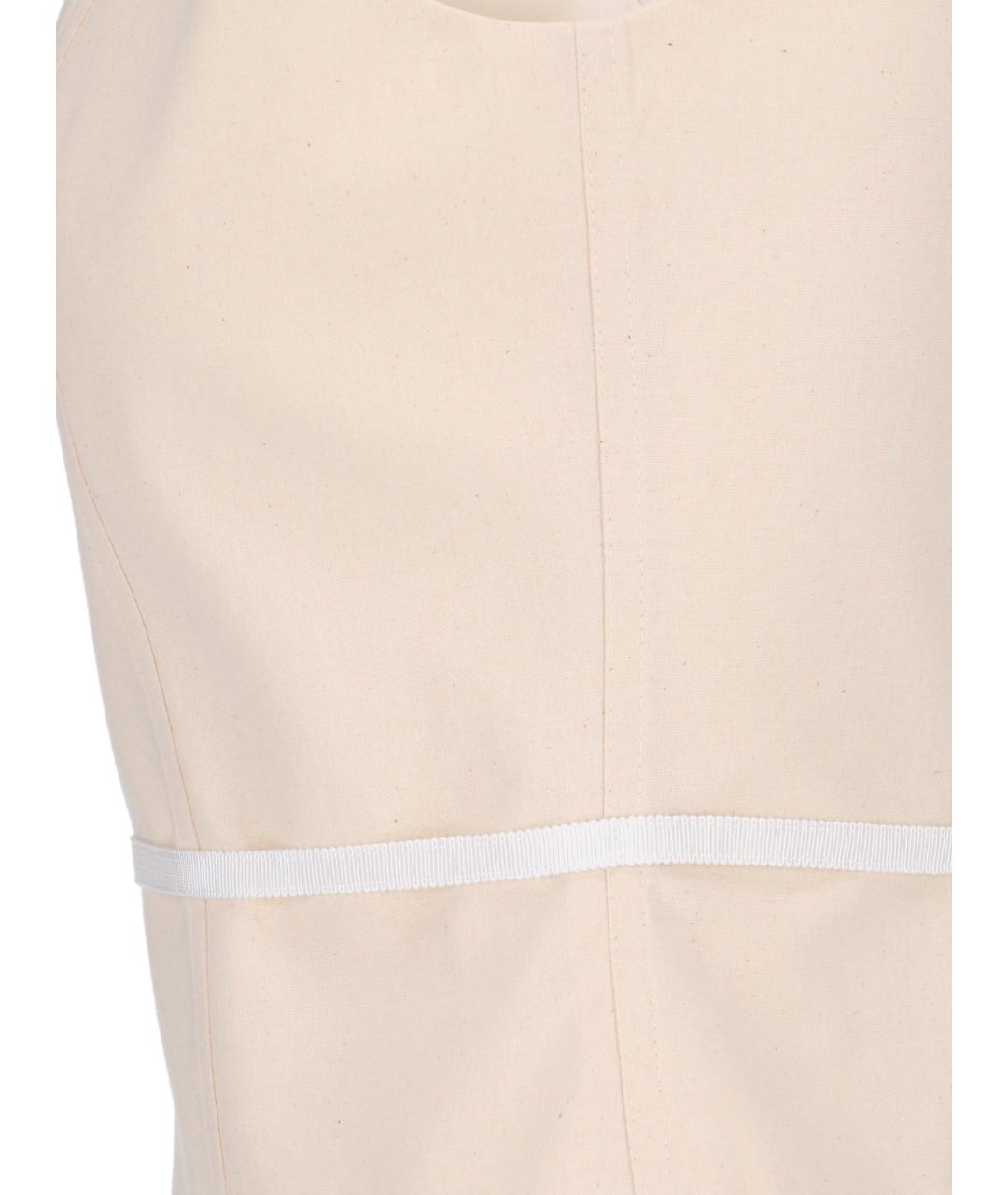 MOSCHINO Белая хлопковая майка, фото 3