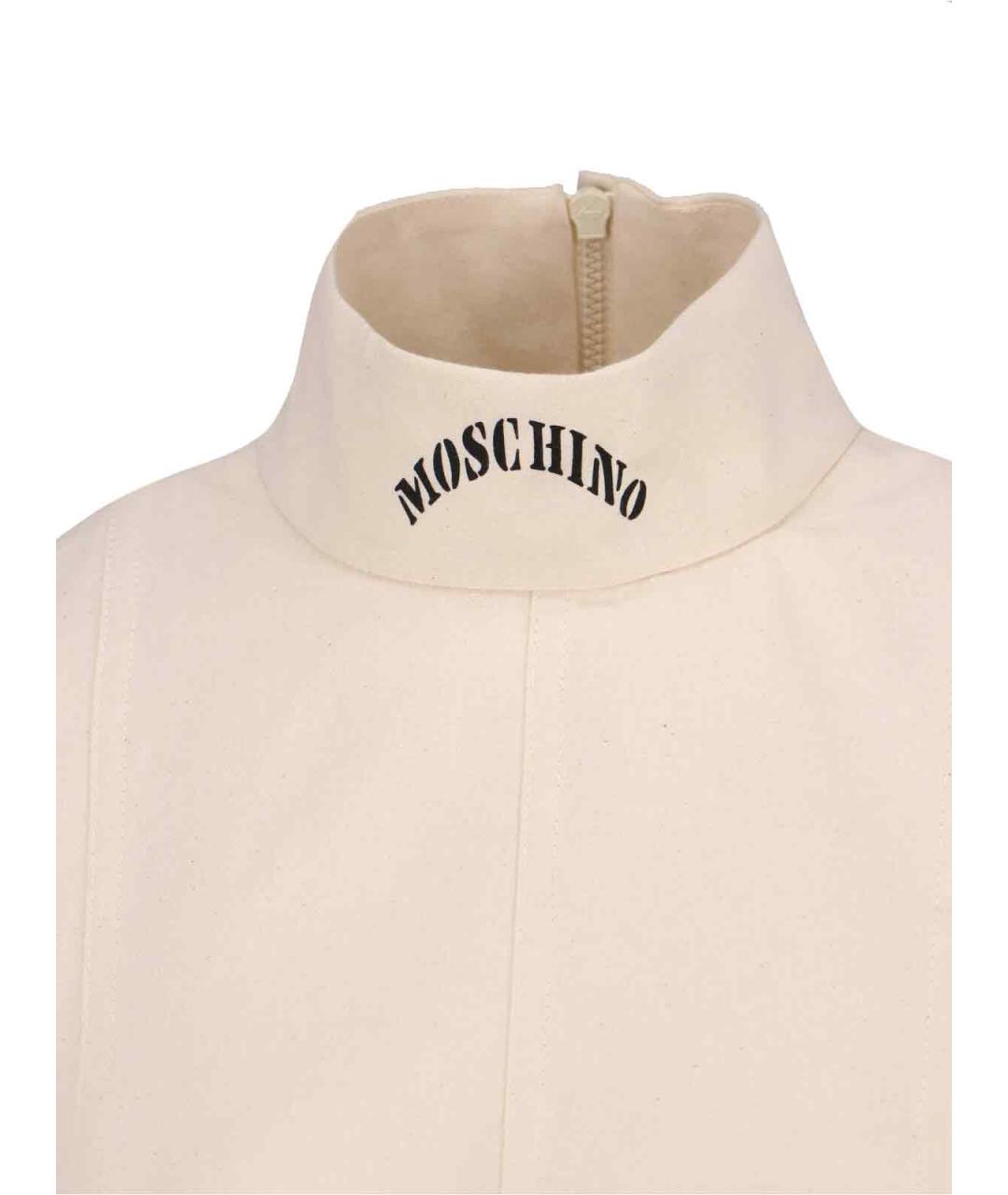 MOSCHINO Белая хлопковая майка, фото 4