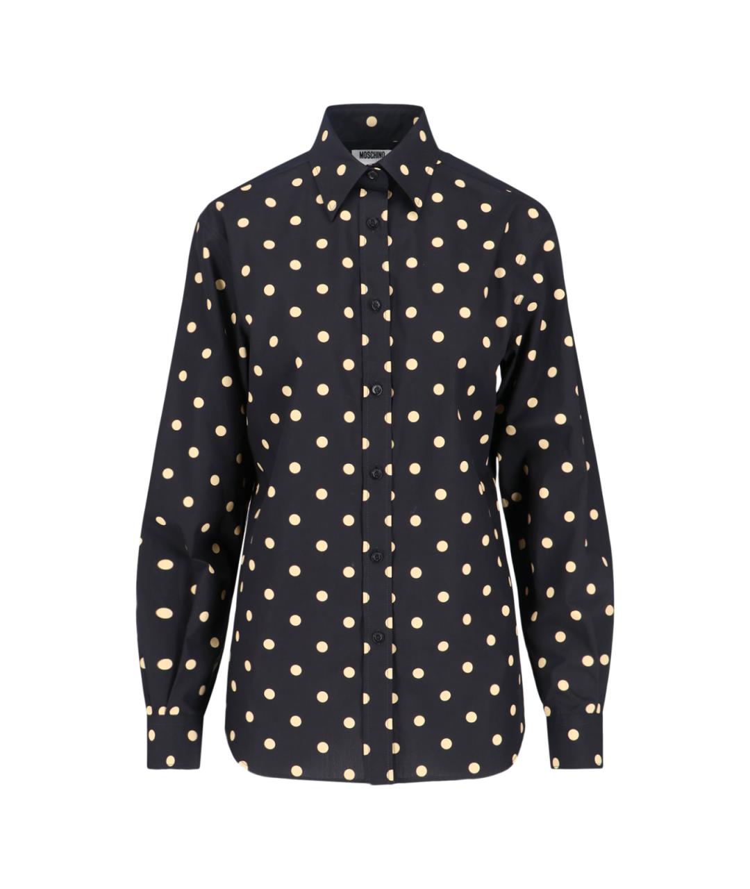 MOSCHINO Черная хлопковая рубашка, фото 1