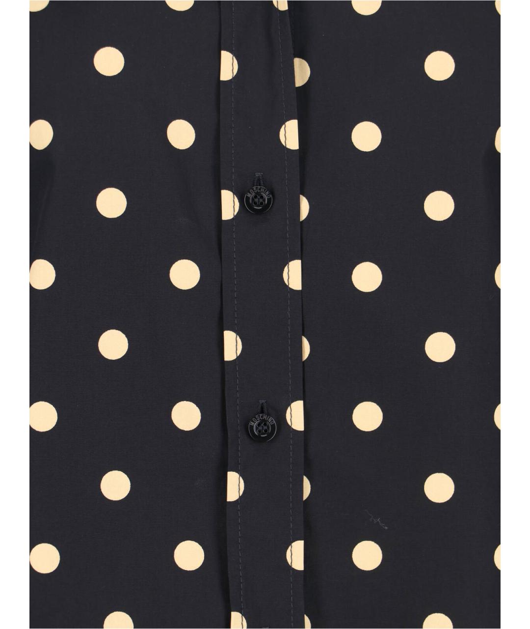 MOSCHINO Черная хлопковая рубашка, фото 4