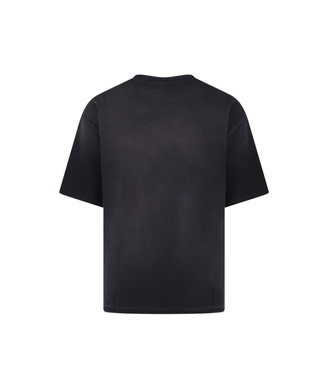 AMIRI Черная хлопковая футболка, фото 2