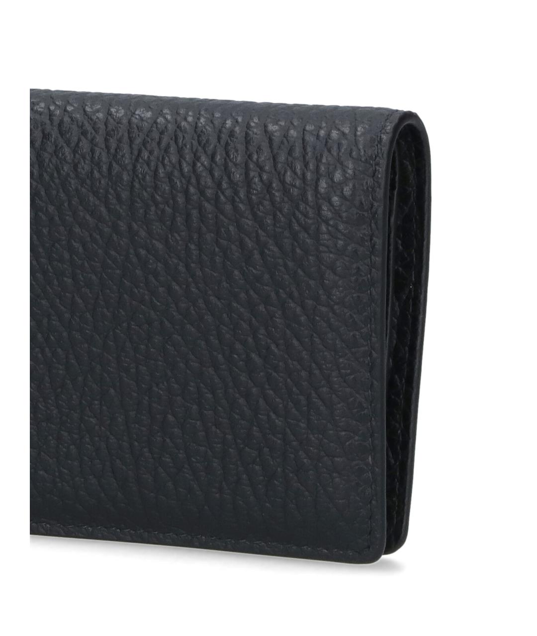 MAISON MARGIELA Черный кожаный кошелек, фото 5
