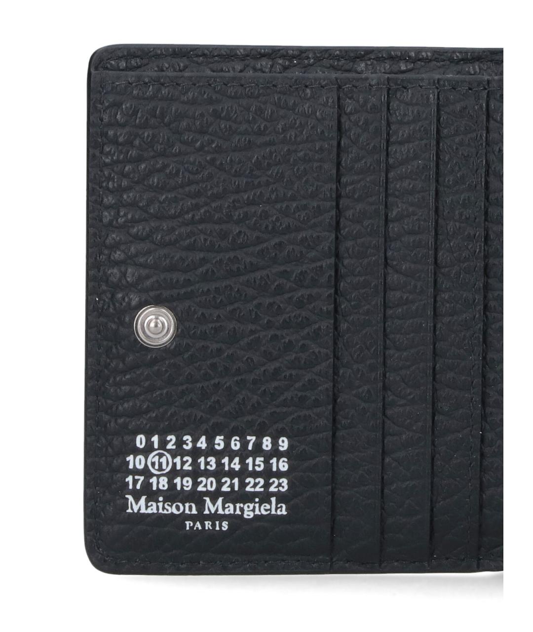 MAISON MARGIELA Черный кожаный кошелек, фото 4