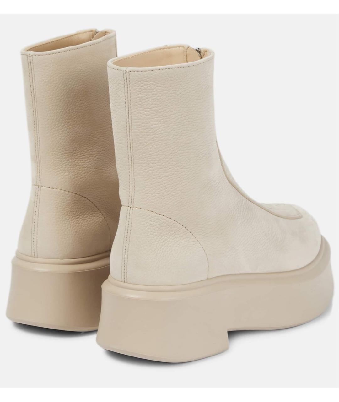 THE ROW Бежевые нубуковые ботинки, фото 2