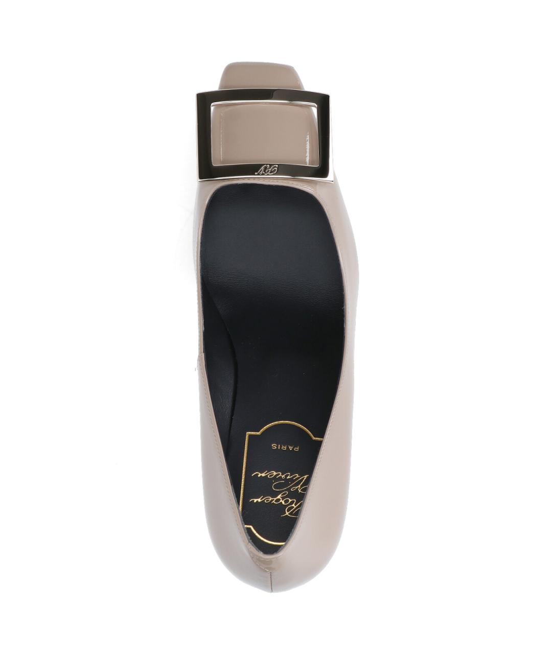 ROGER VIVIER Бежевые кожаные туфли, фото 5