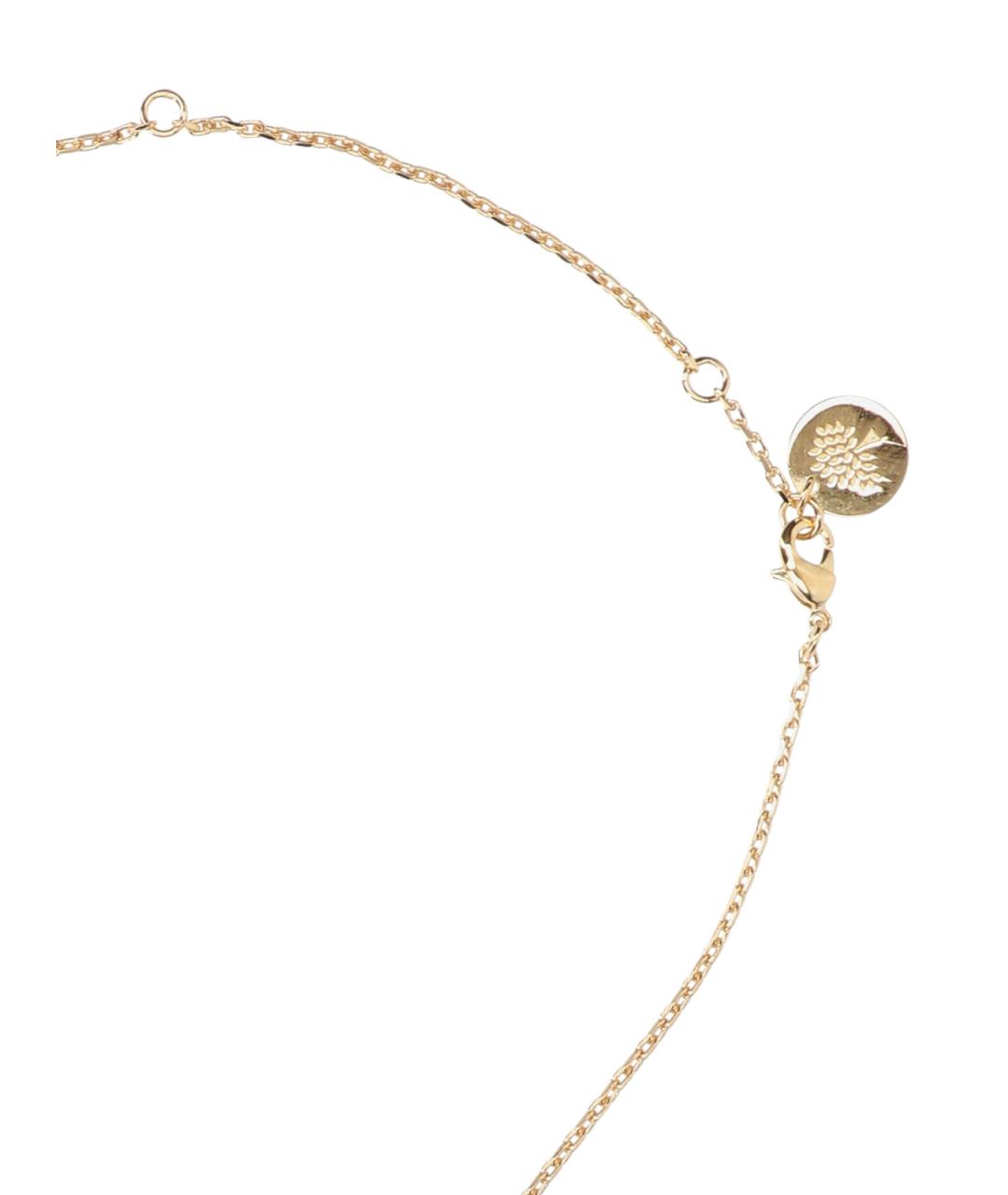 MULBERRY Золотое металлическое колье, фото 3