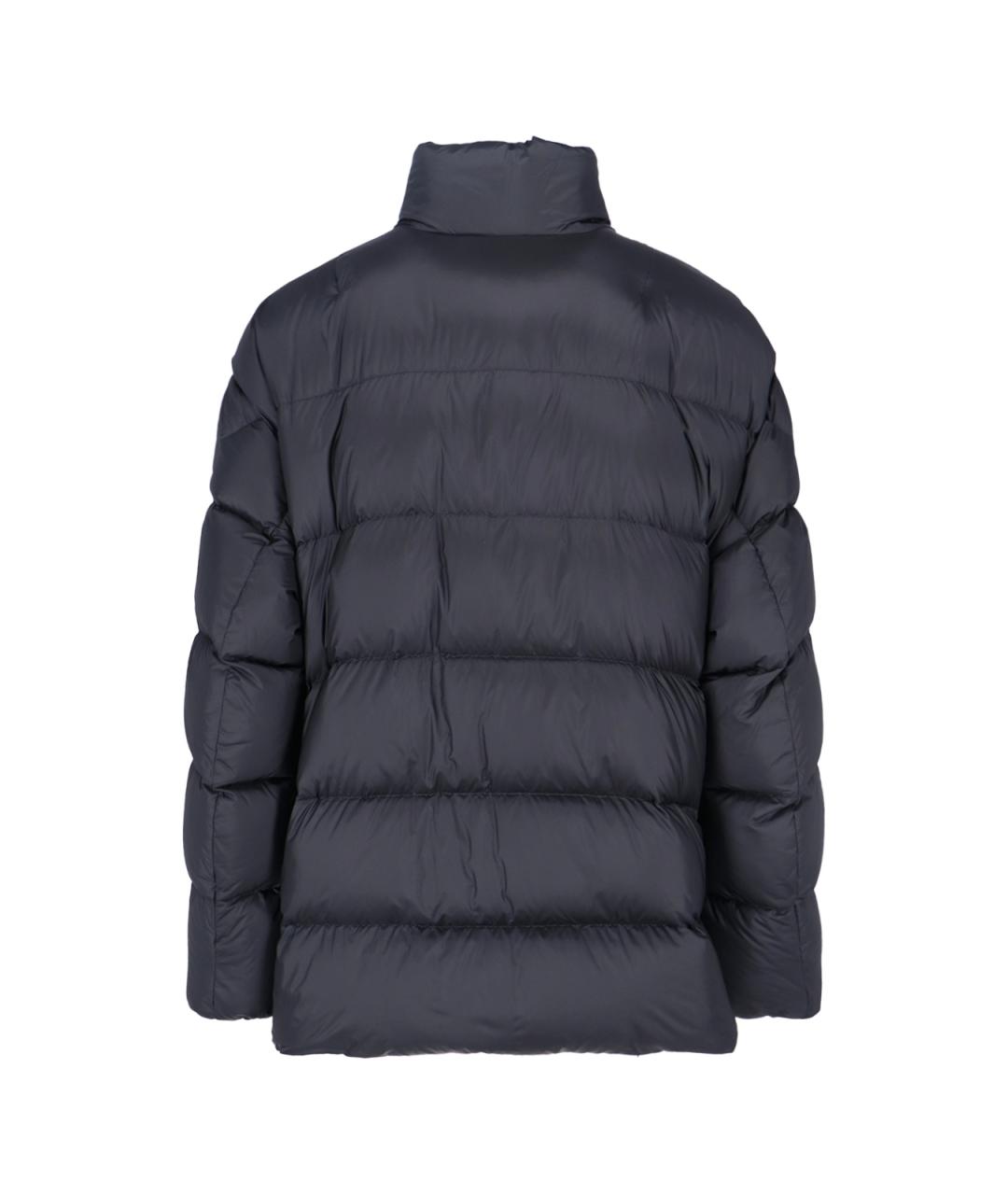 MONCLER Черный полиамидовый пуховик, фото 2