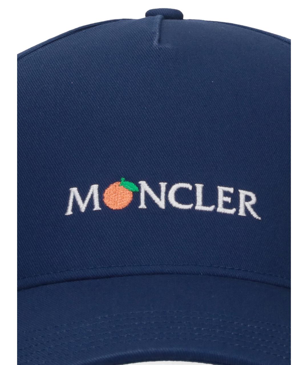 MONCLER Синяя хлопковая кепка/бейсболка, фото 3