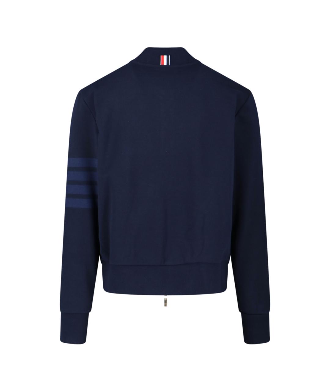 THOM BROWNE Синяя хлопковая куртка, фото 2